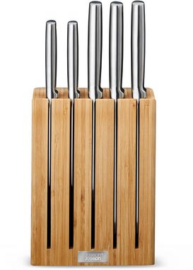 Joseph Joseph Messer-Set Elevate Steel Knives Bamboo (6-tlg), rutschfest, Bambus, japanischer Edelstahl
