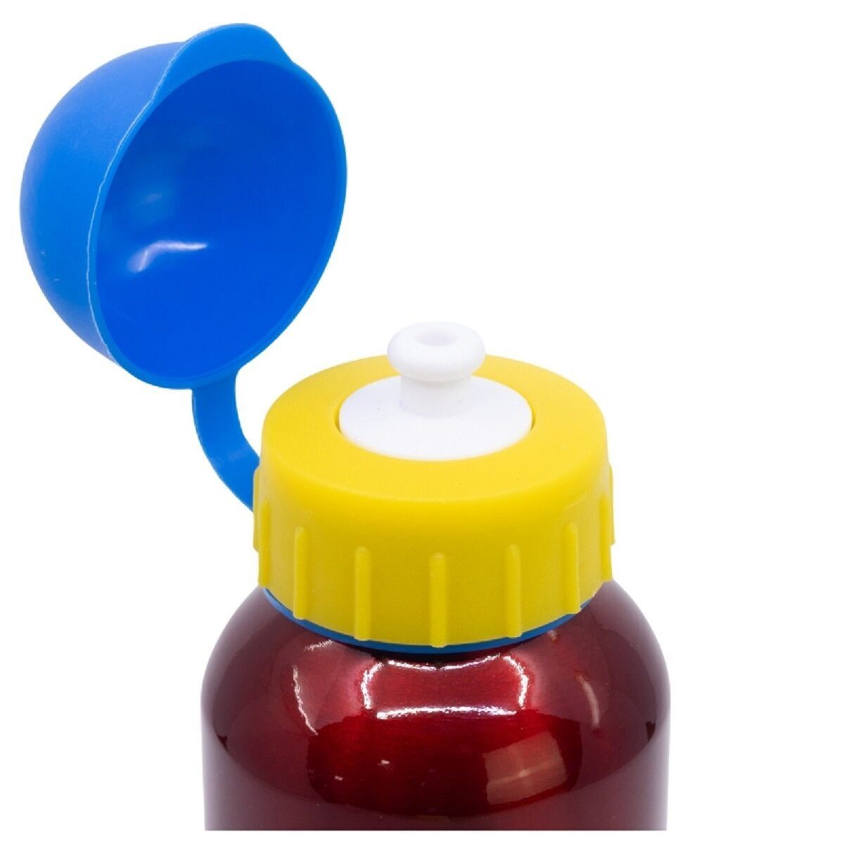 MARVEL Trinkflasche Spiderman Trinkflasche Aluminium, 400ml, mit Sicherheitsverschluss