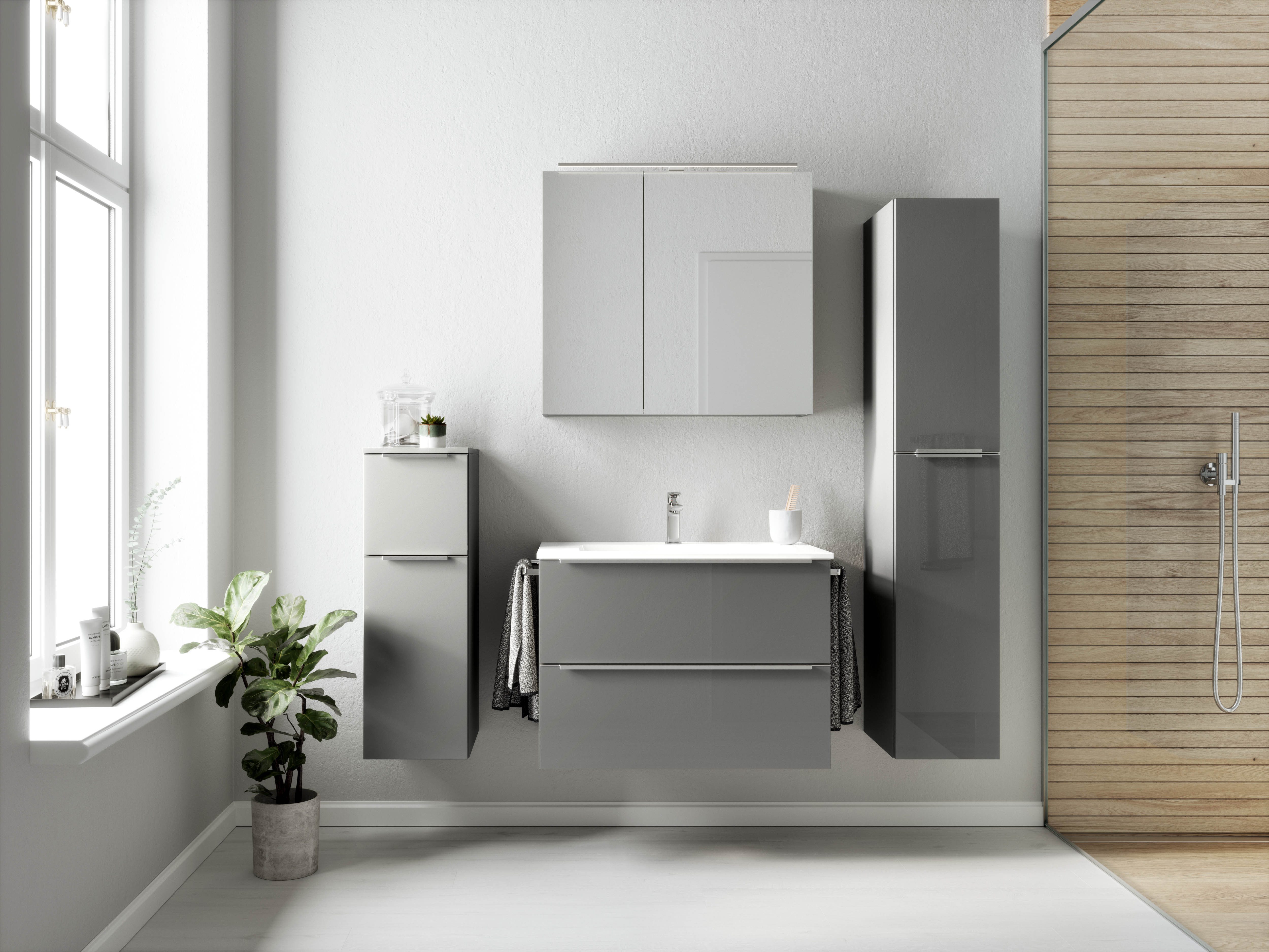 nobilia Badmöbel-Set "Levere" vormontiert, mit Soft-Close, 4 Stk. tlg. günstig online kaufen