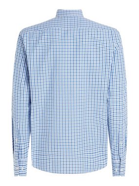 Tommy Hilfiger Langarmhemd CL W-OXFORD CHECK RF SHIRT mit dezenter Labelflag auf der Brust