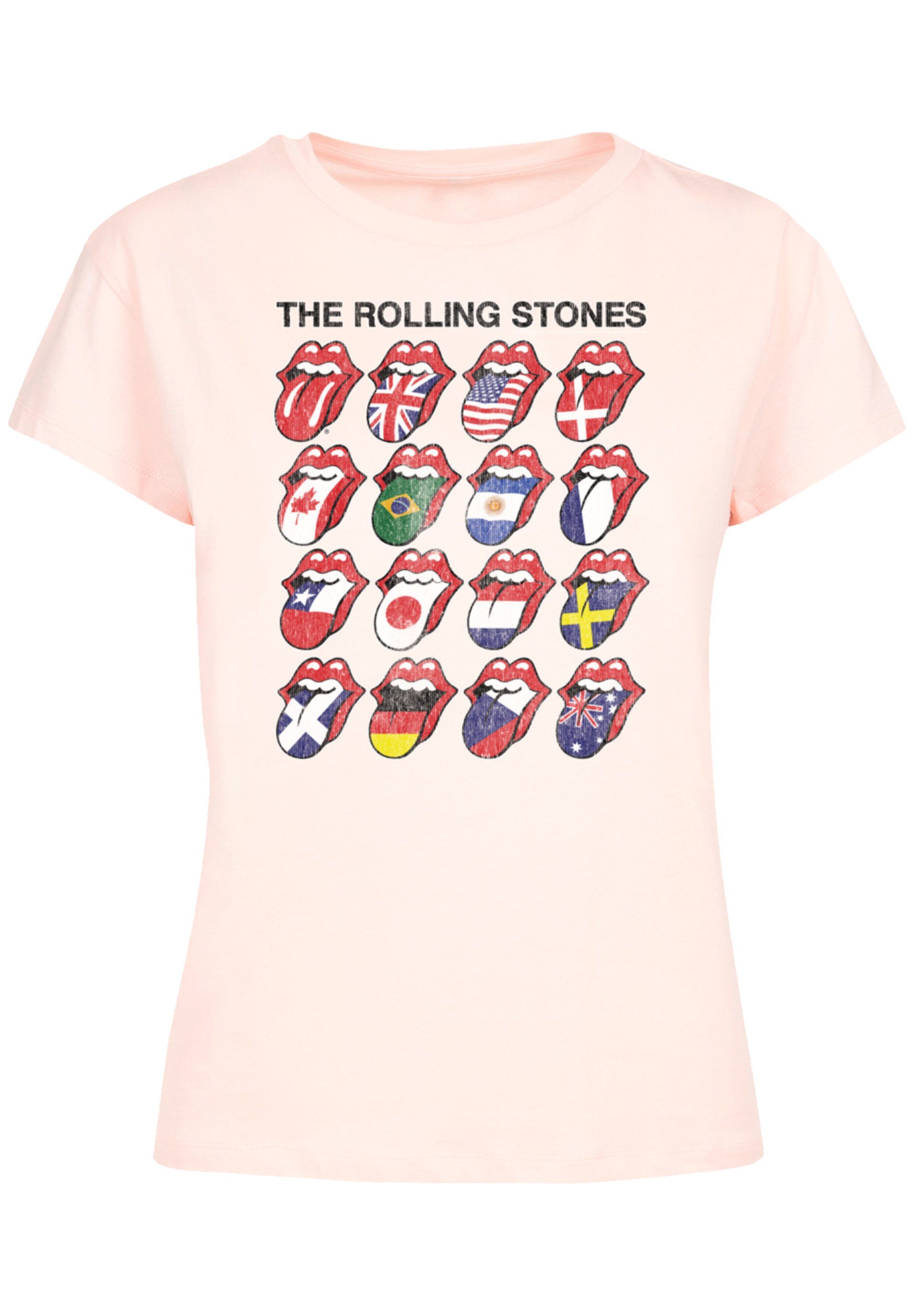 Rolling F4NT4STIC T-Shirt Vielseitiges stylischem Design mit Musik, Band, Shirt Voodoo Basic Lounge The Stones Tongues Logo,