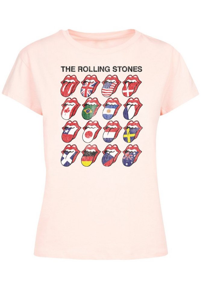 F4NT4STIC T-Shirt The Rolling Stones Voodoo Lounge Tongues Musik, Band, Logo,  Vielseitiges Basic Shirt mit stylischem Design