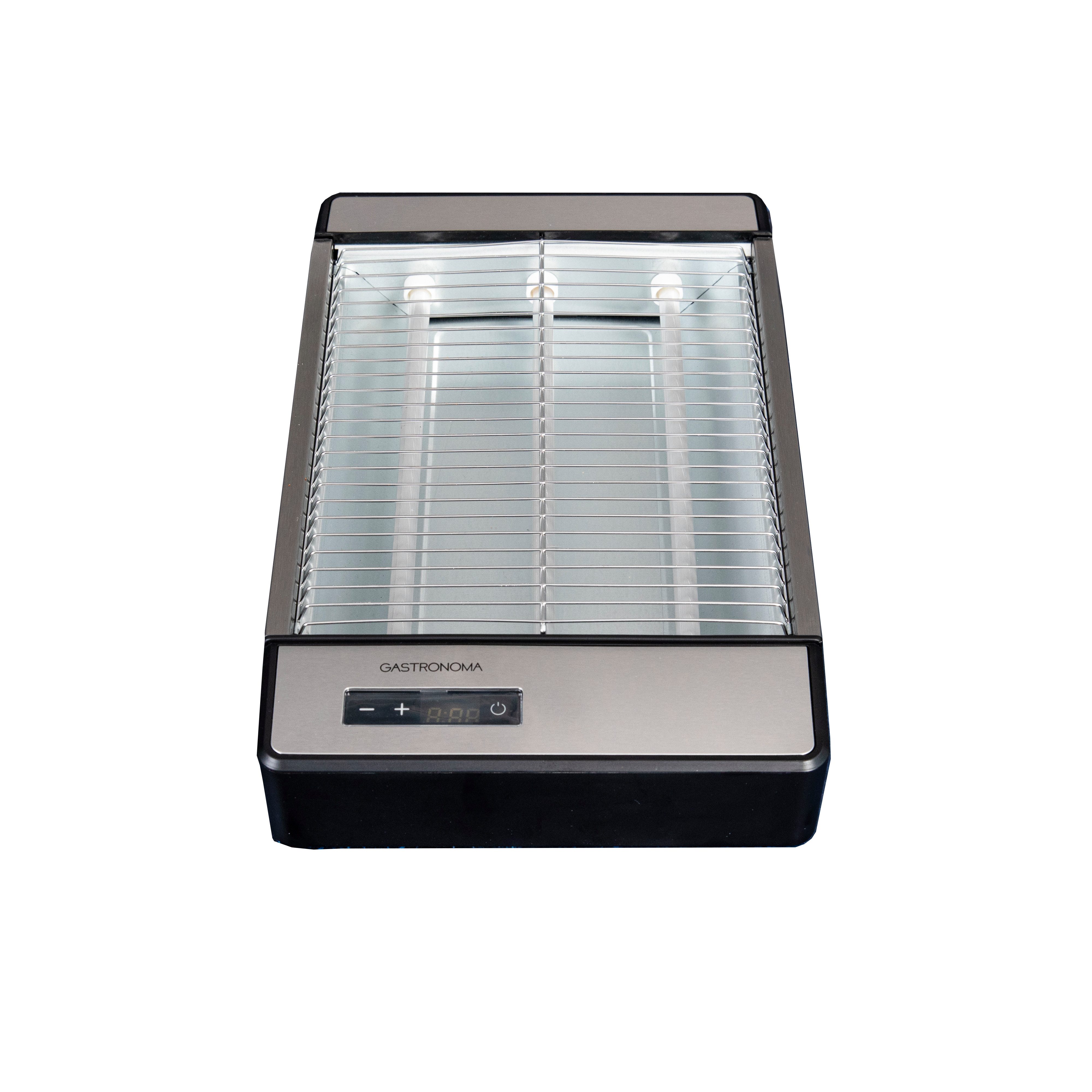 GASTRONOMA Toaster 18140003, freistehend, für Brot, Toastbrot, dicke Brotscheiben, Bagels, Brötchen, Croissants, Gebäck, 920 W, Quarz-Heizelemente, Timer, herausnehmbares Krümelfach
