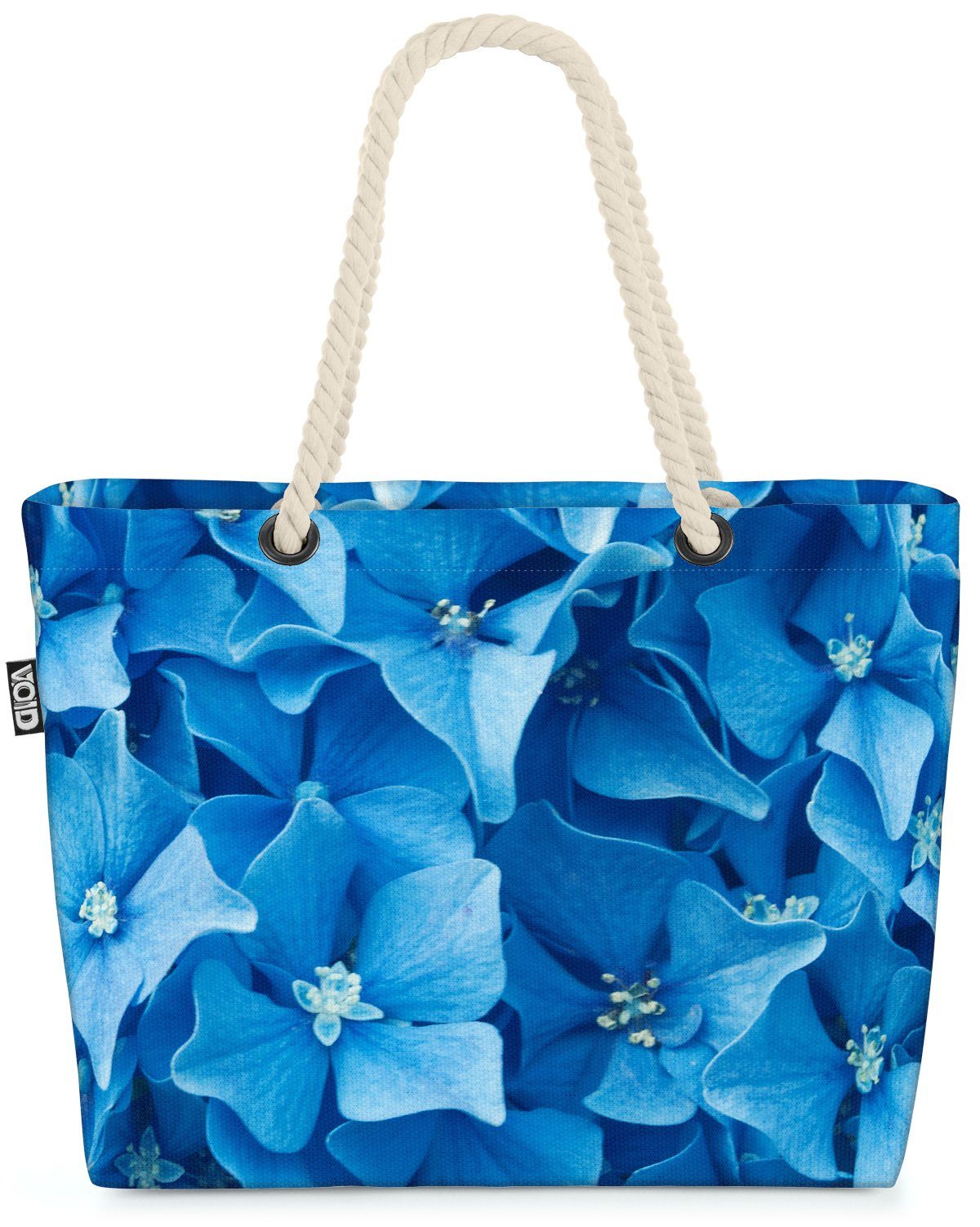 VOID Strandtasche (1-tlg), Elegante blaue Blüten blume blüten lilie rose garten sommer blau früh