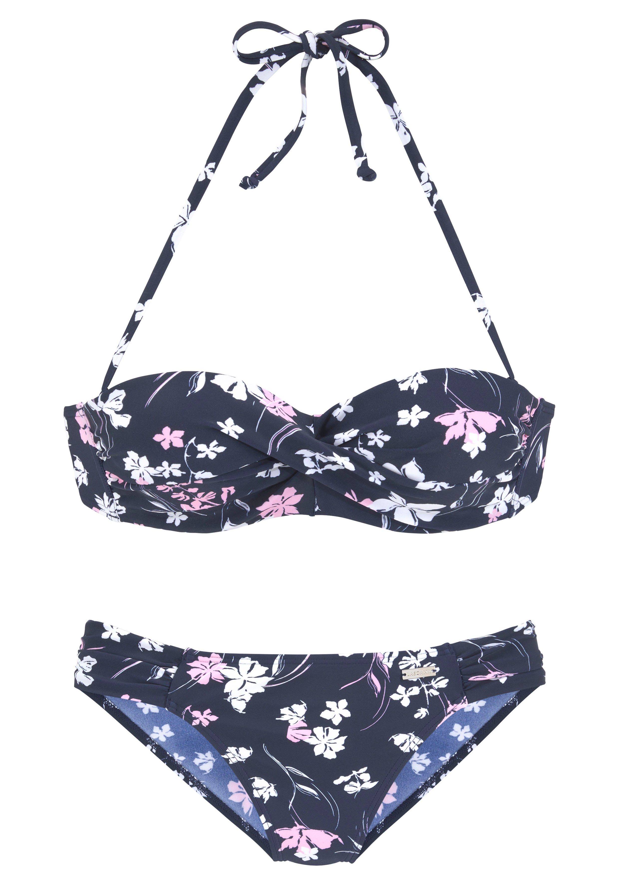 LASCANA Bügel-Bandeau-Bikini mit Wickeloptik günstig online kaufen