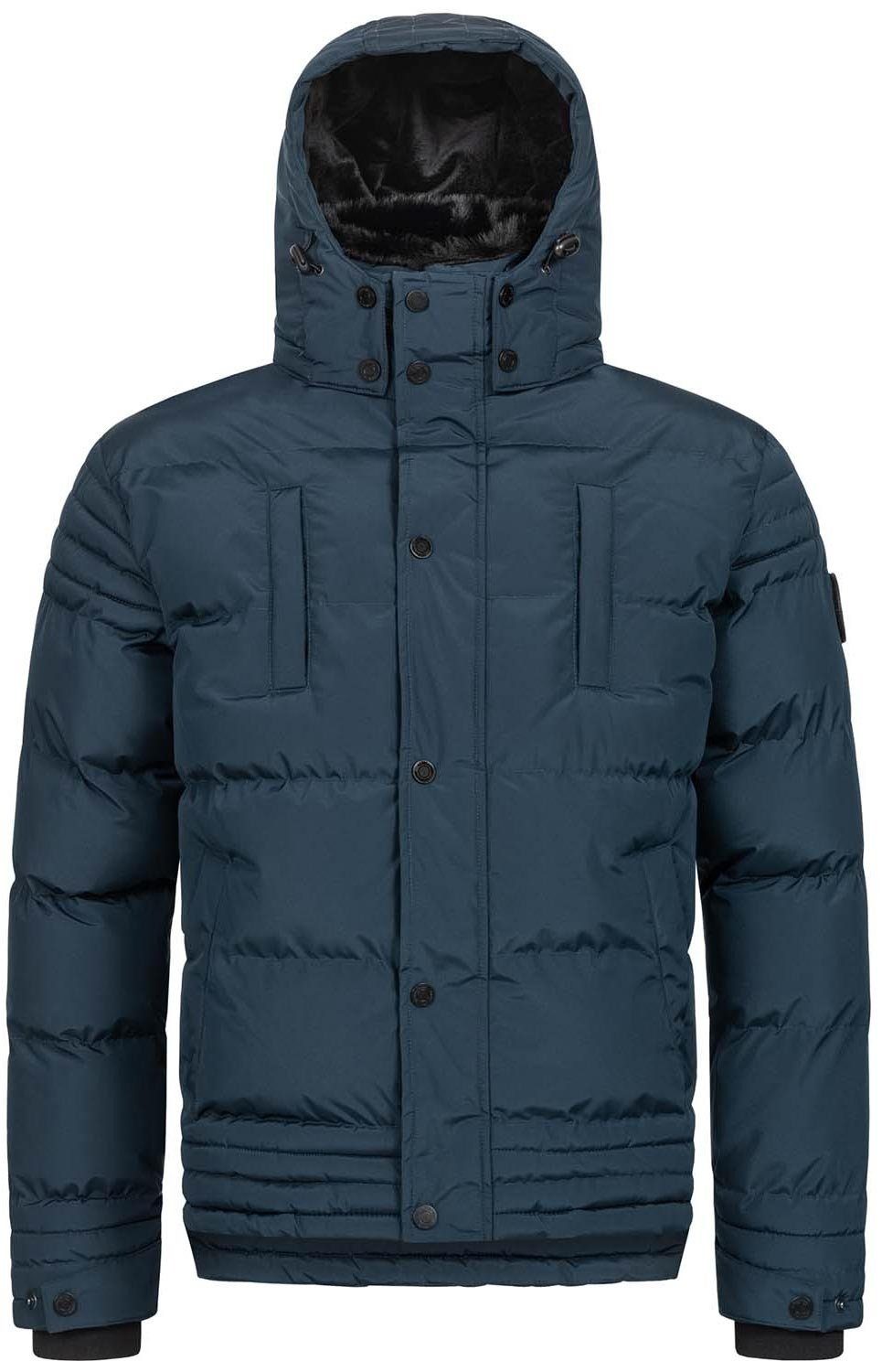 Alessandro Salvarini Winterjacke ASFabiano mit warmem Teddyfell und abnehmbarer Kapuze