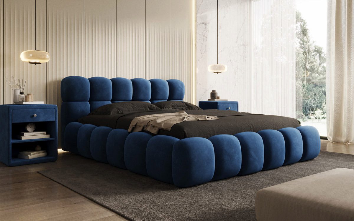 Luxusbetten24 Polsterbett Designer Polsterbett Boston Samt, günstig online kaufen