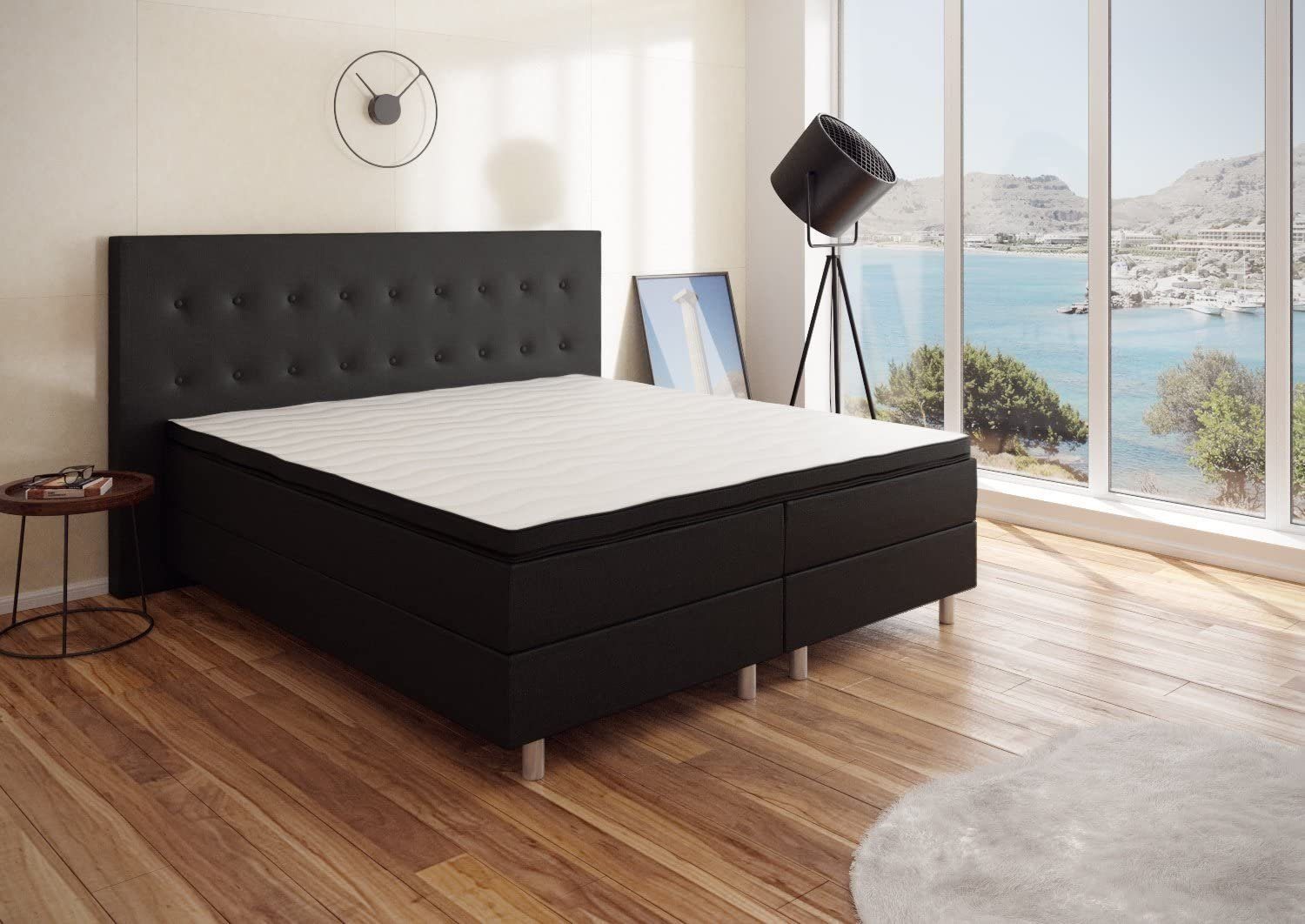 Best for Home Boxspringbett Neo Schwarz