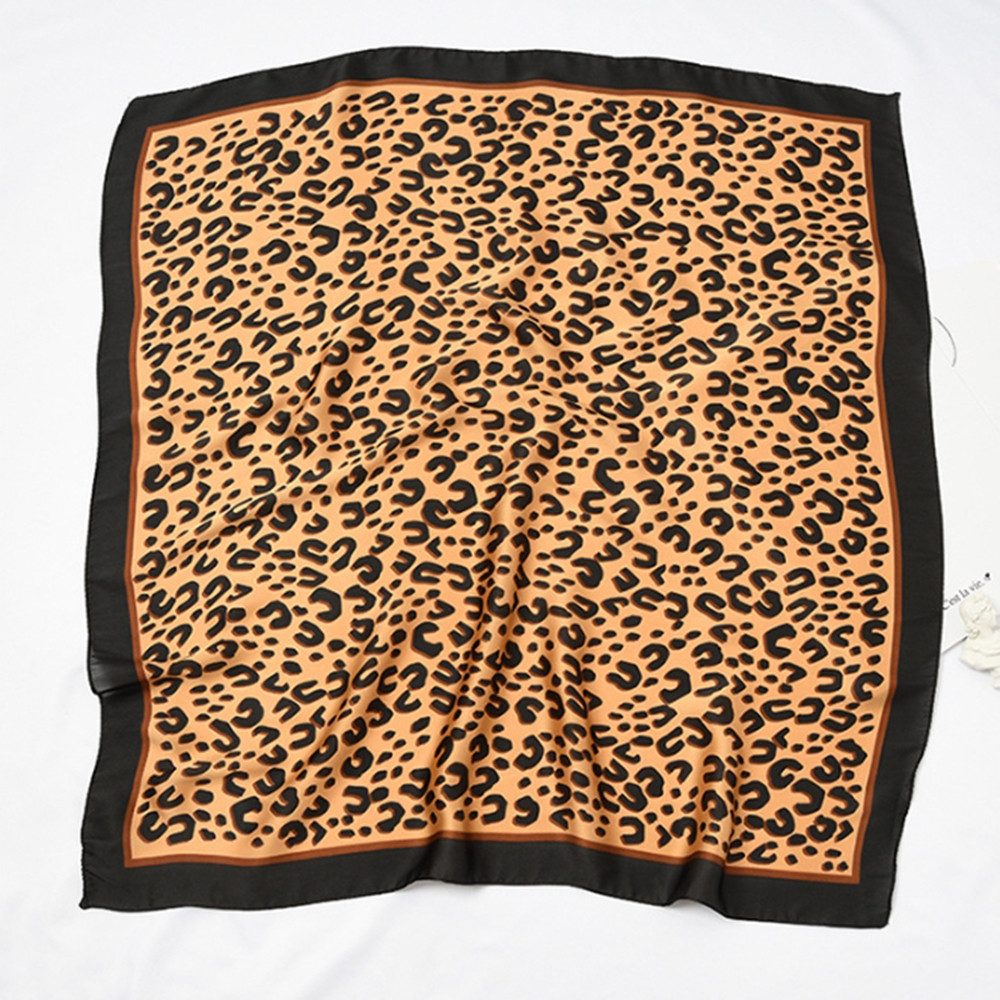 Zaewry Seidentuch Seidentuch Grafikdruck Weich Quadratisch Seidenschal für Damen, (70*70cm), Scarf Bandana Taschentuch Ansatz Handgelenk