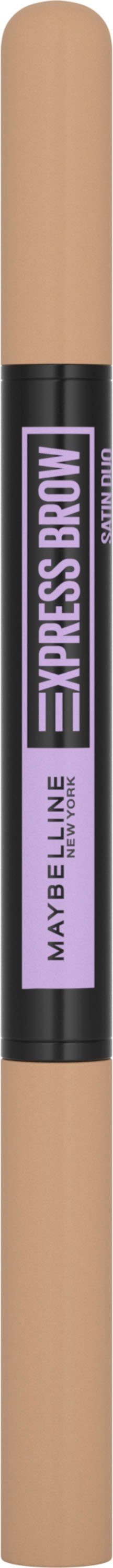 MAYBELLINE NEW YORK Augenbrauen-Stift EXPRESS BROW SATIN DUO, mit Duo-Applikator