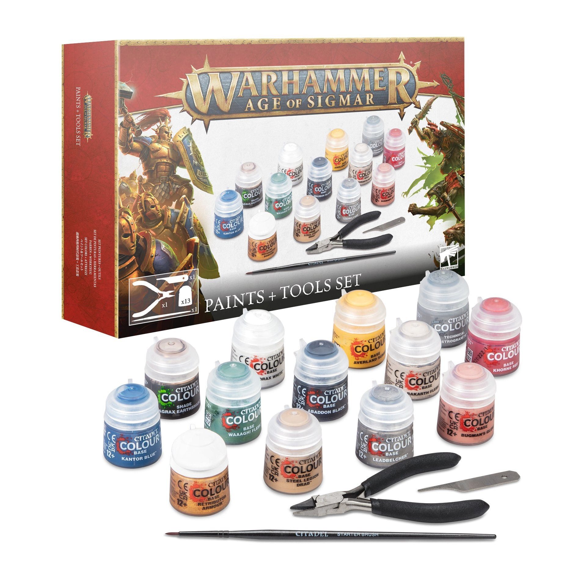 Games Workshop Spielfigur Warhammer Age of Sigmar Paint + Tools günstig online kaufen