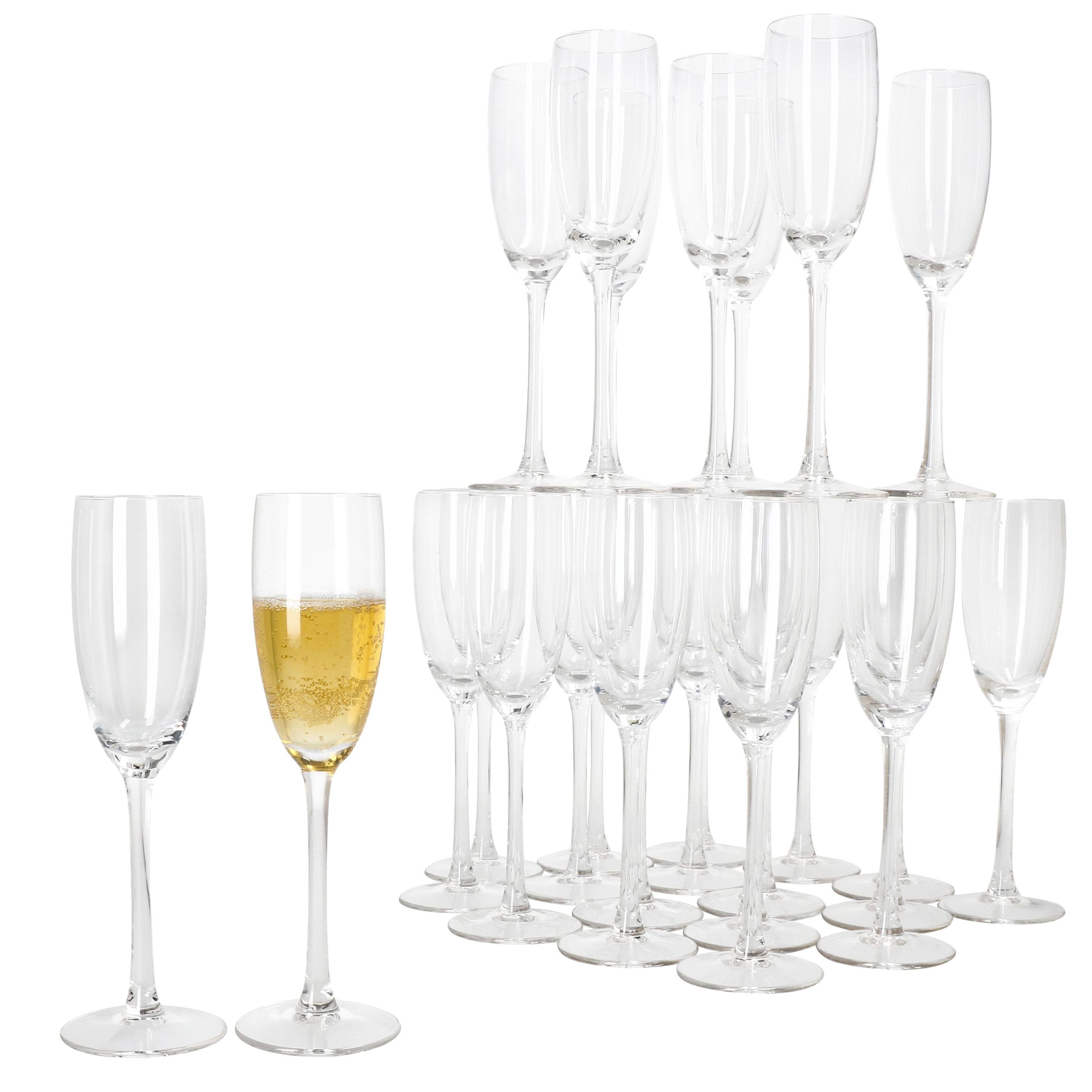 Sektglas 25x Grande Royal Sektgläser 120ml Champagnerglas klare Sektflöte