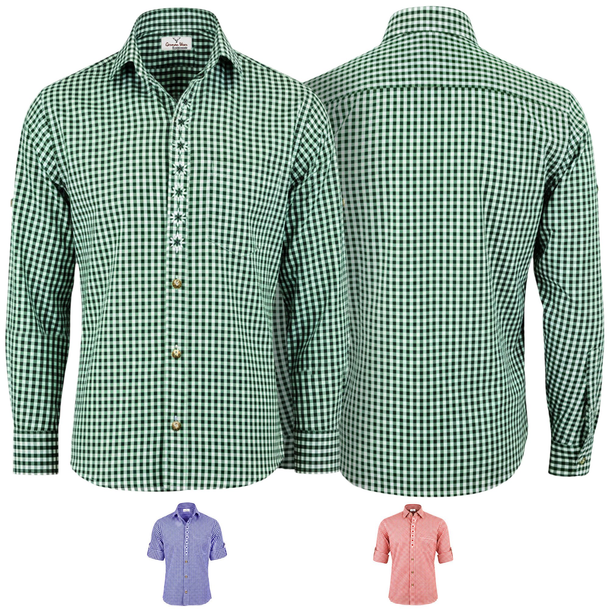 German Wear Trachtenhemd GW120x-EW Trachtenhemd für Trachtenlederhose mit E günstig online kaufen