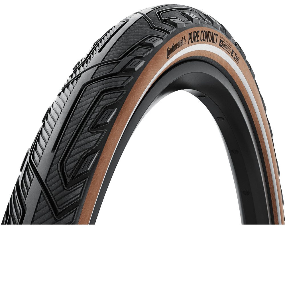 Fahrradreifen Continental Pure Contact 27.5x2.40" (60-584) schwarz/braun Reflex E50