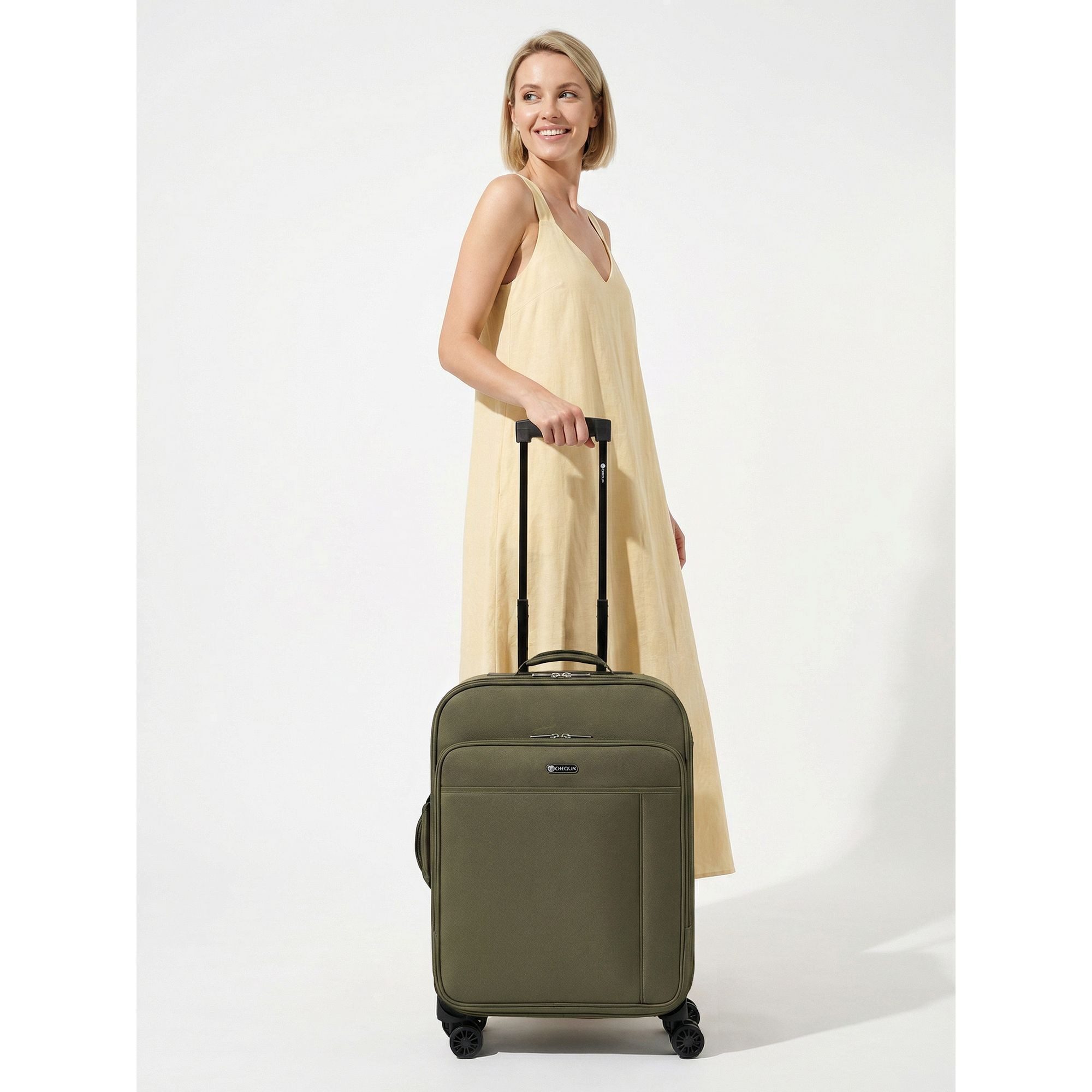 CHECK.IN® Handgepäck-Trolley Sevilla 3.0, 4 Rollen, Polyester