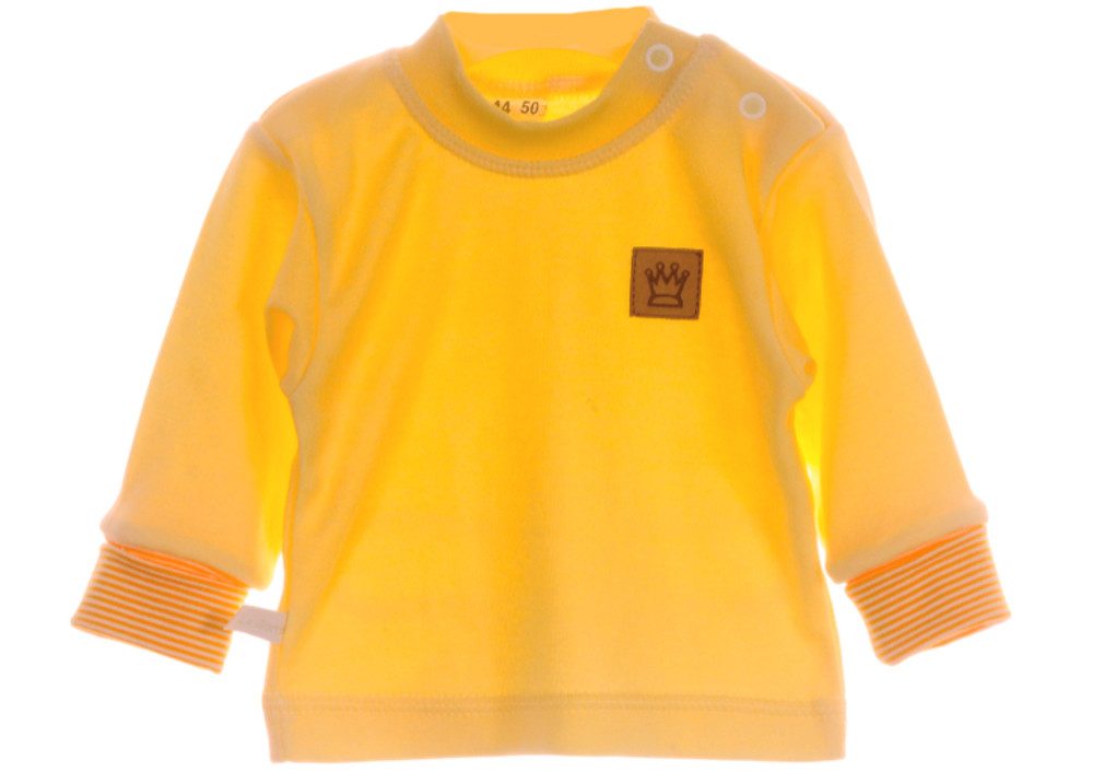 La Bortini Langarmshirt Baby T-Shirt Shirt langarm Erstlingsshirt Hemdchen aus Baumwolle aus Baumwolle, 44 50 56 62 68 74 80 86