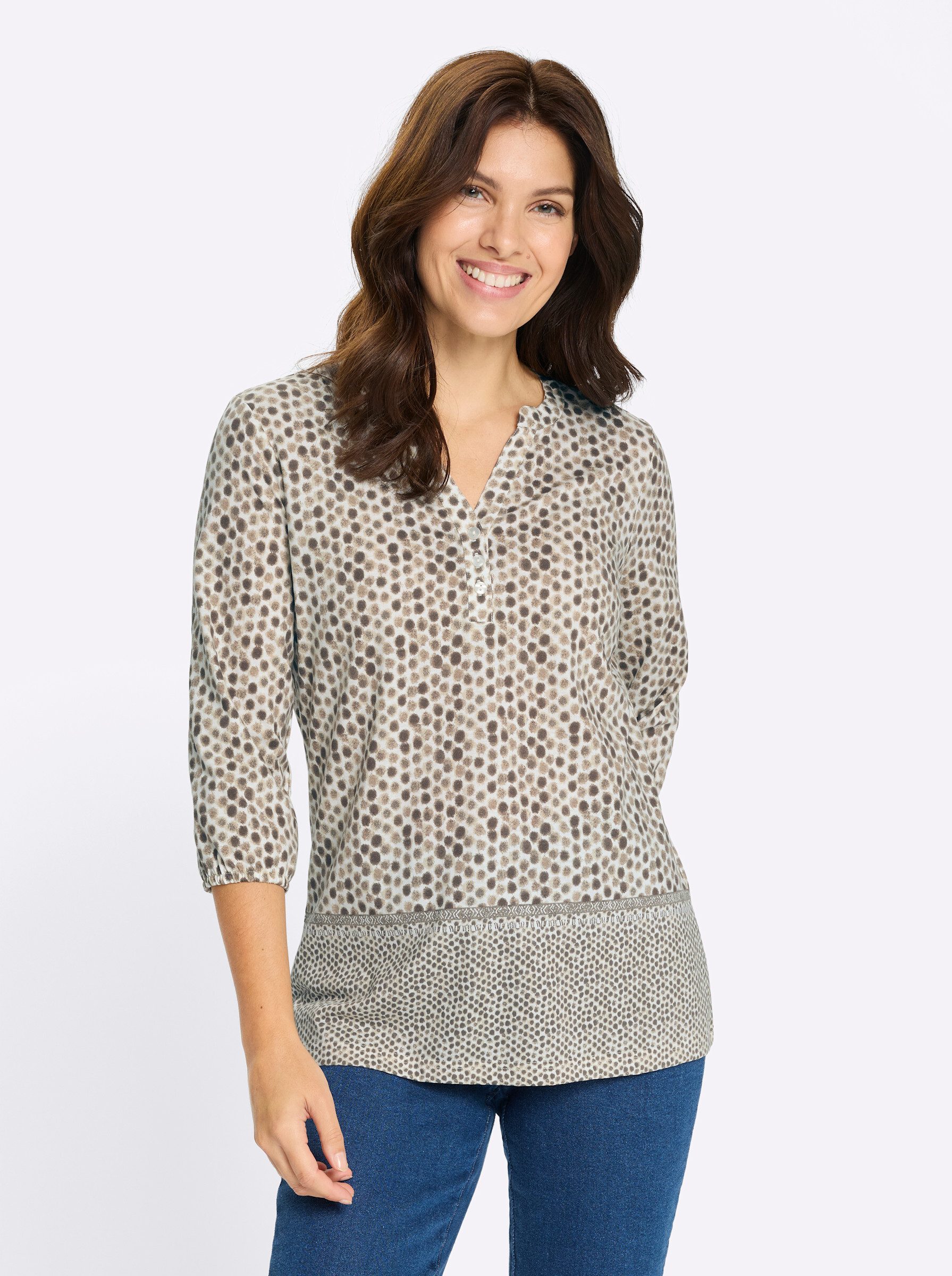 Sieh an! T-Shirt 3/4-Arm-Shirt 3/4-Arm günstig online kaufen
