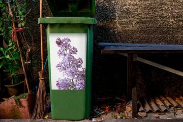 MuchoWow Wandsticker Kleine Details an den Fliederblüten (1 St), Mülleimer-aufkleber, Mülltonne, Sticker, Container, Abfalbehälter