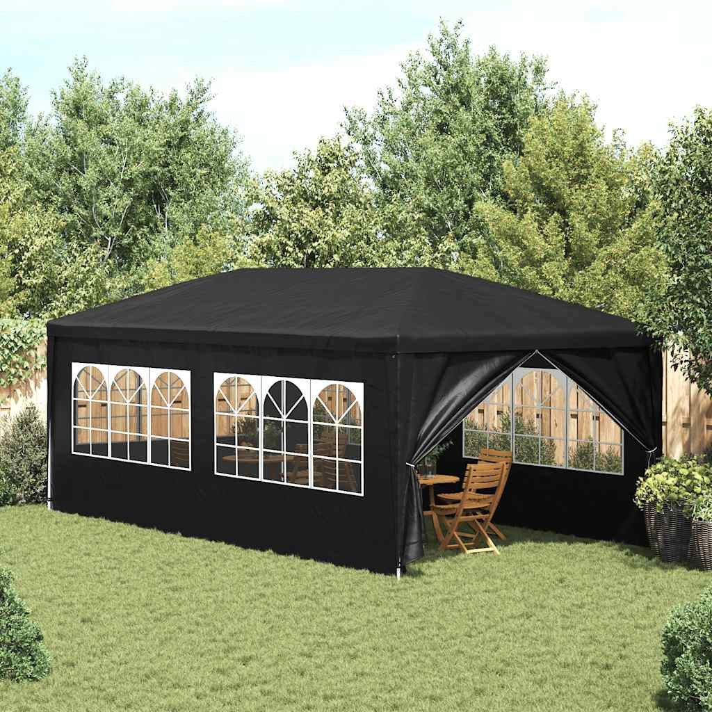 furnicato Partyzelt 6x3x2,55 m Anthrazit mit UV- und Wasserbeständigkeit