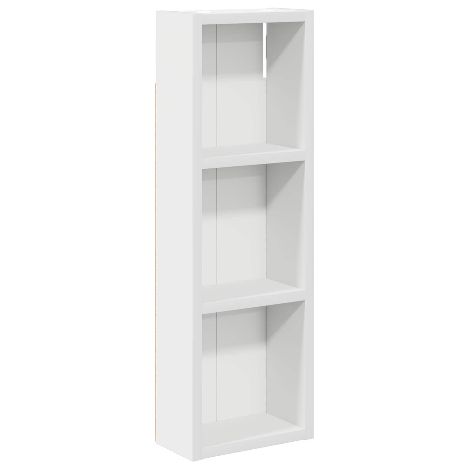 vidaXL Badezimmerspiegelschrank Badezimmer-Wandschrank Weiß 20 x 10 x 60,5 cm Holzwerkstoff (1-St)