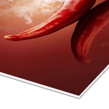 Posterlounge Forex-Bild Johan Swanepoel, Red Hot Chili Stillleben, Küche Illustration