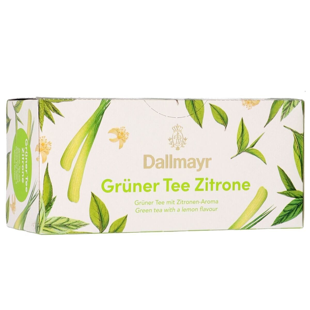 DALLMAYR Tee Grüner Tee Zitrone, 25 Aufgussbeutel, Grüntee-Mischung