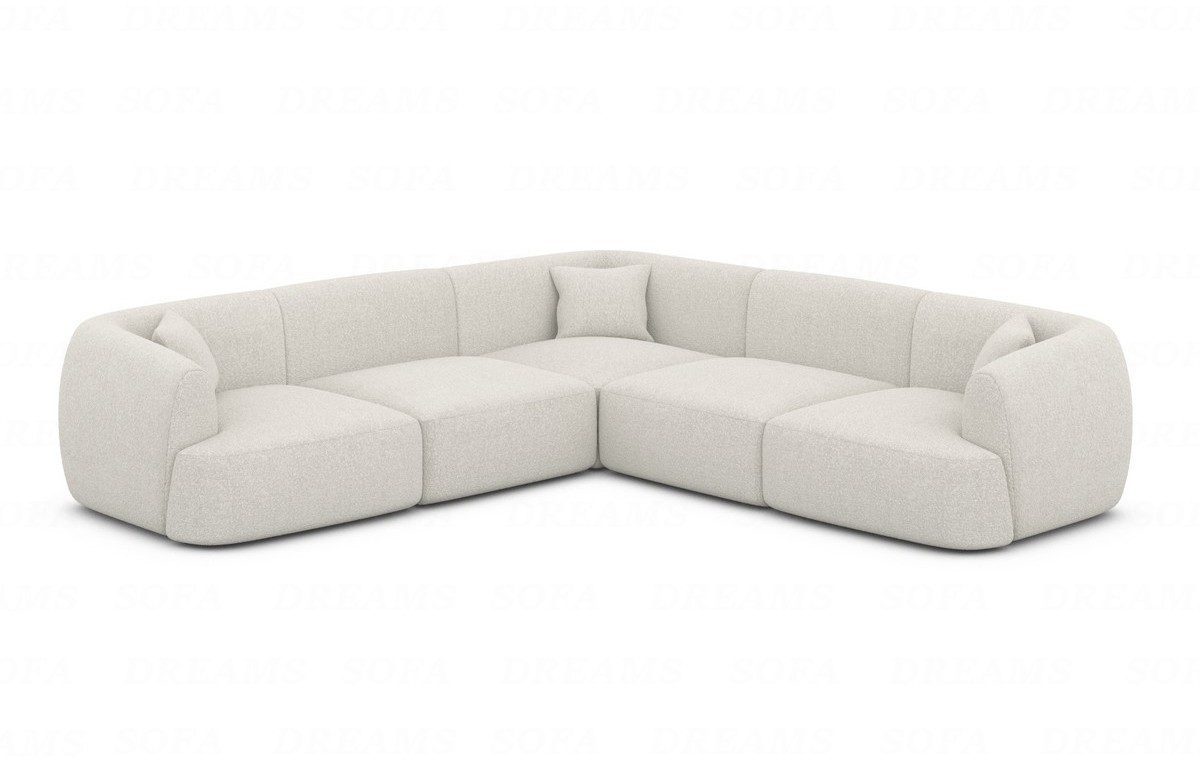 Sofa Dreams Ecksofa Sofa Stoff Eckcouch Polster Ecksofa Tabarca L Form Stof günstig online kaufen