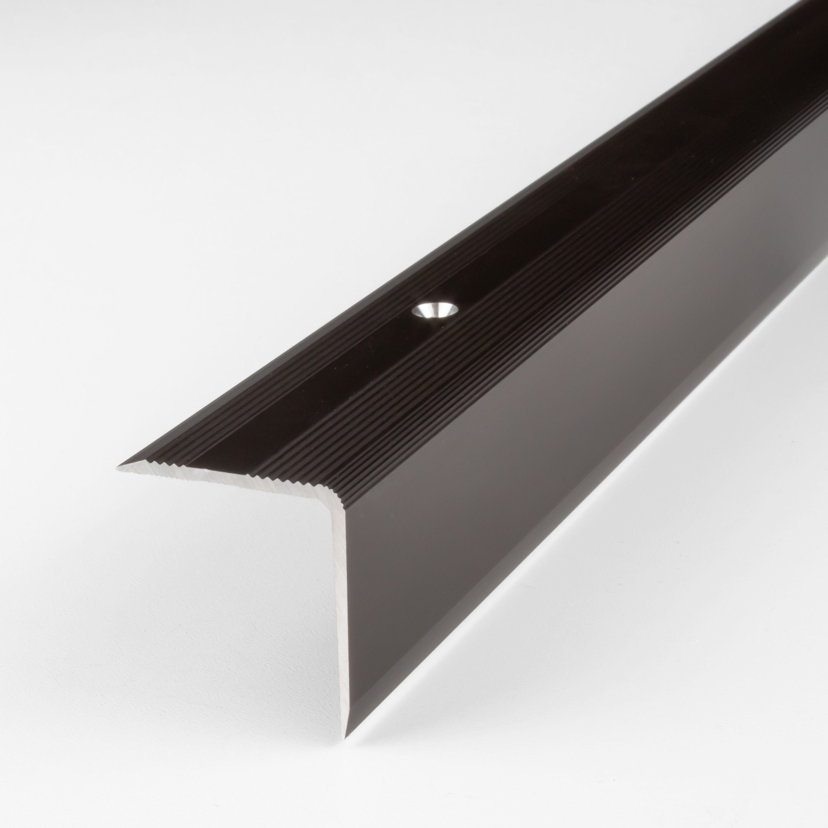 PROVISTON Treppenkantenprofil Aluminium, 30 x 32 x 1000 mm, Bronze Dunkel, Treppenkante Winkel (1-St)