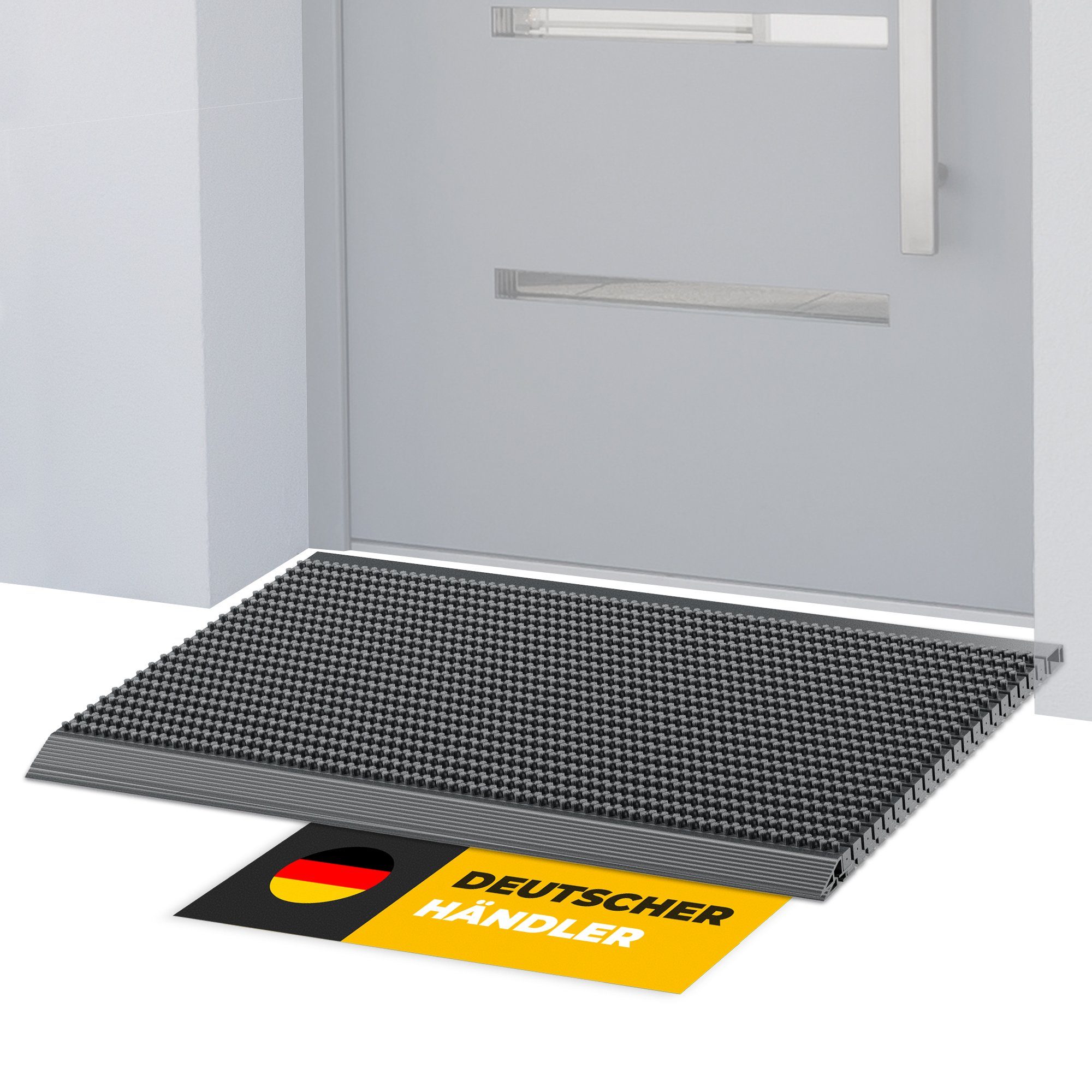 Entrando Fußmatte DUROMAS, Rechteckig, Höhe: 22 mm, Fußabtreter aus Alu & P günstig online kaufen