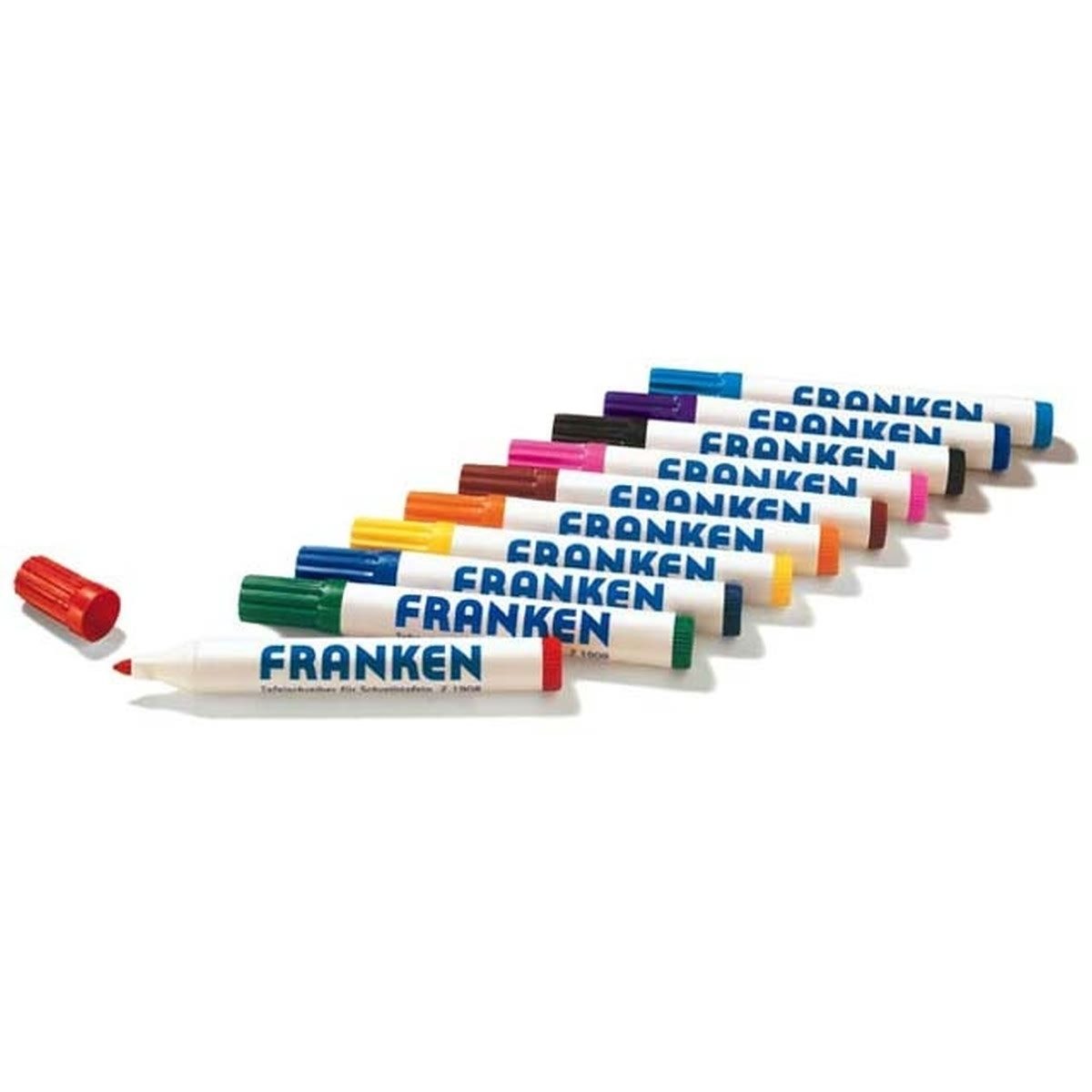 FRANKEN Whiteboard Marker Tafelschreiber Z1902 03 nachfüllbar 2-6mm blau 10 Stück