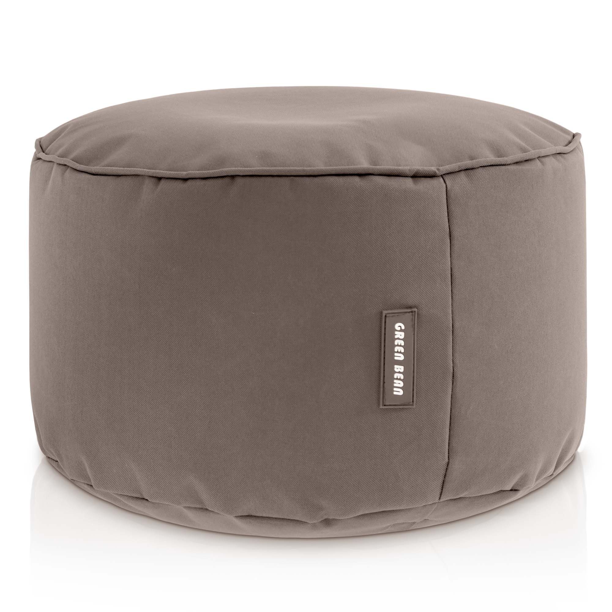 für mit Sitzkissen Fußhocker Fußkissen Stay Füllung Bean - Kinder Pouf (Sitzsack-Hocker Sitzsäcke), Sitz-Pouf EPS-Perlen Sitzhocker Bodenkissen Green für -, Erwachsene und 25x45cm Khaki