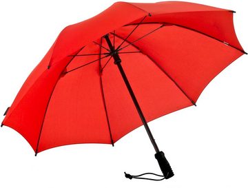 EuroSCHIRM® Stockregenschirm Swing handsfree, rot, verlängerbarer Schaft, handfrei tragbar
