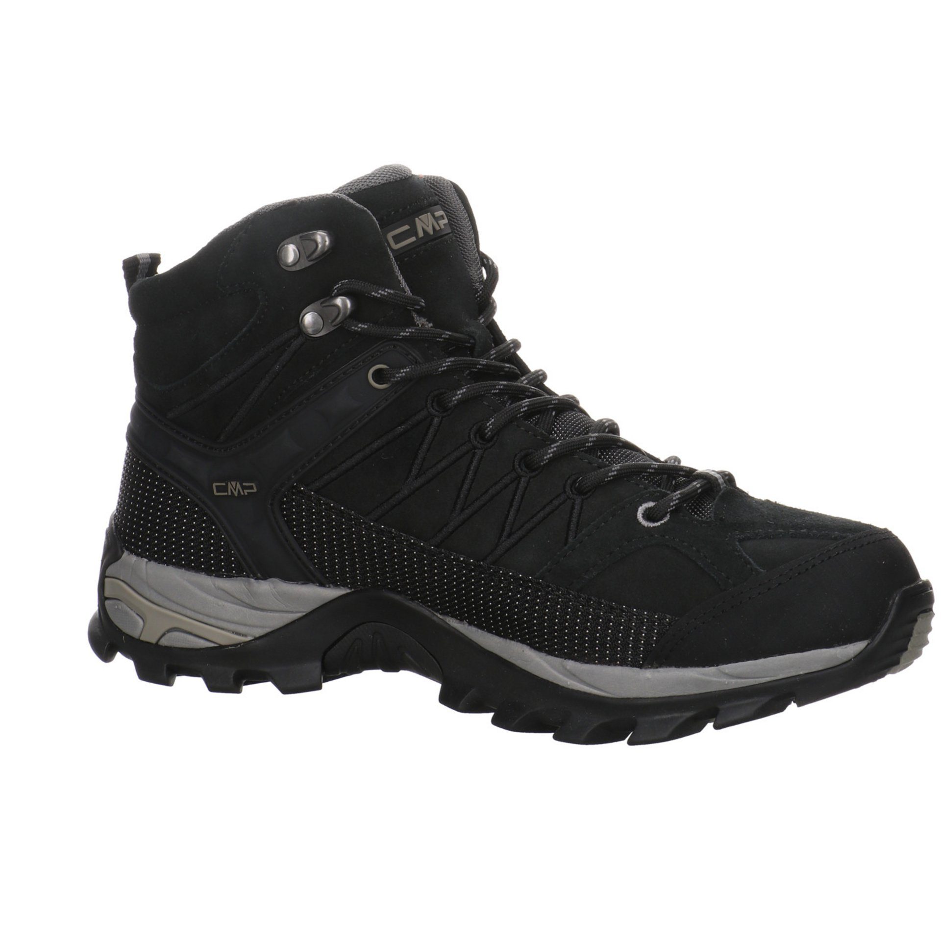 NERO-GREY Schuhe Leder-/Textilkombination Outdoor CMP Outdoorschuh Rigel Mid Outdoorschuh Herren