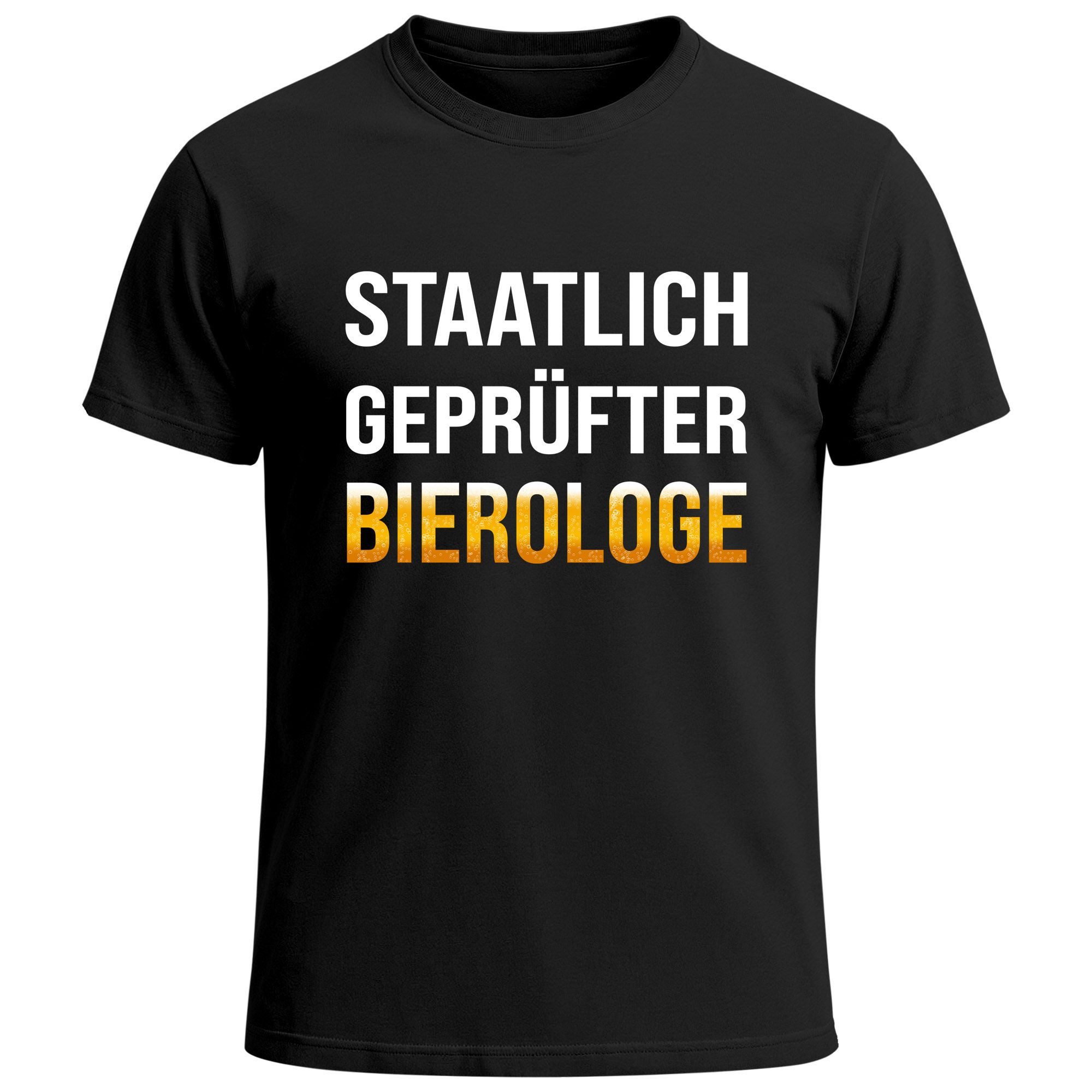Print-Shirt Herren T-Shirt für das Oktoberfest Staatlich geprüfter Bierologe