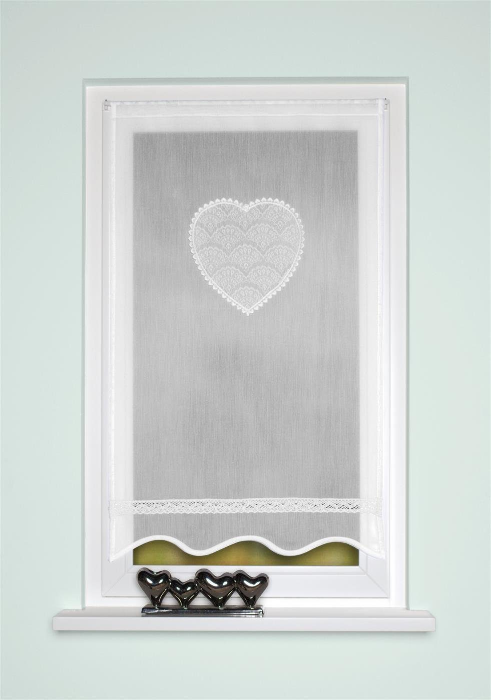HOME WOHNIDEEN Gardine Home Wohnideen Fensterbehang günstig online kaufen