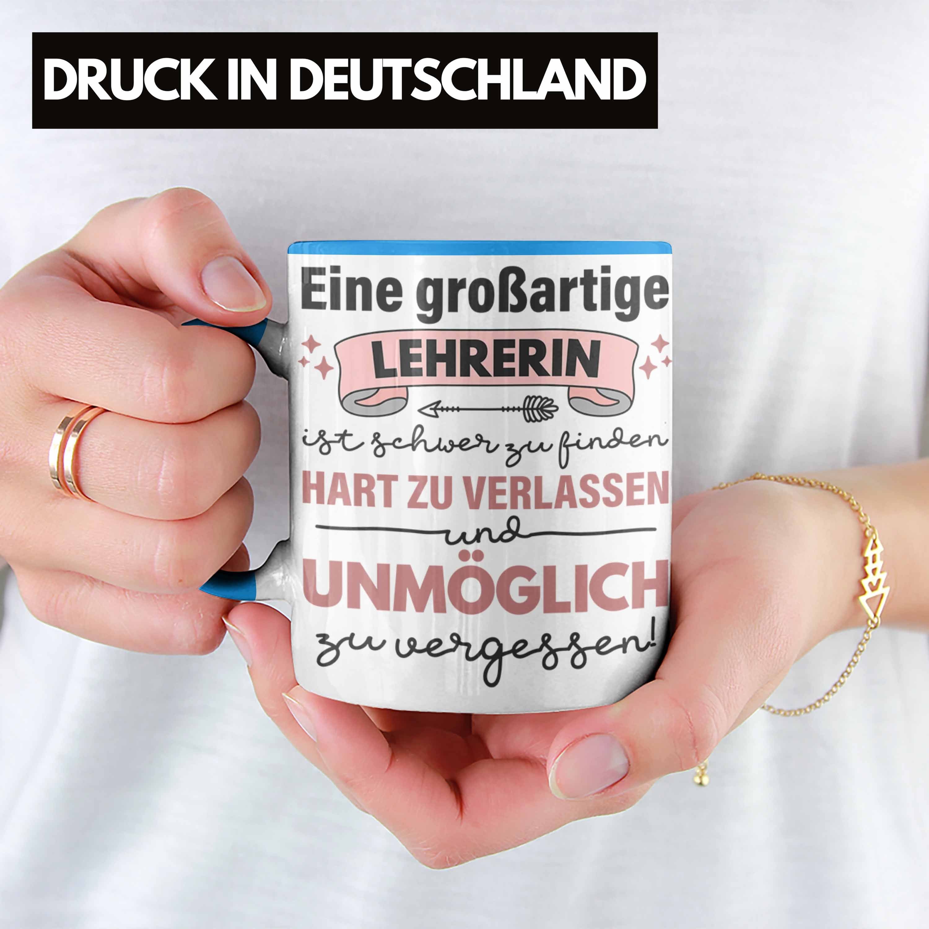 Trendation Tasse Trendation - Lehrerin Geschenk Tasse Geschenkidee Lustig Danke Sprüche