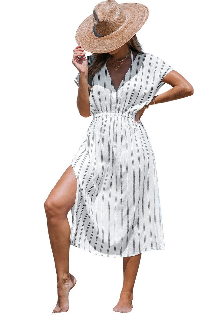 Cupshe Strandkleid Midi-Kleid mit Seitenschlitz