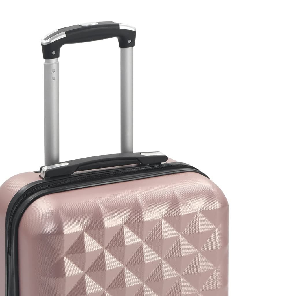 vidaXL Trolley Roségold - Prisma Koffer Reisekoffer Hartschalenkoffer Trolley Koffers, Mit 4 Rollen Rollen