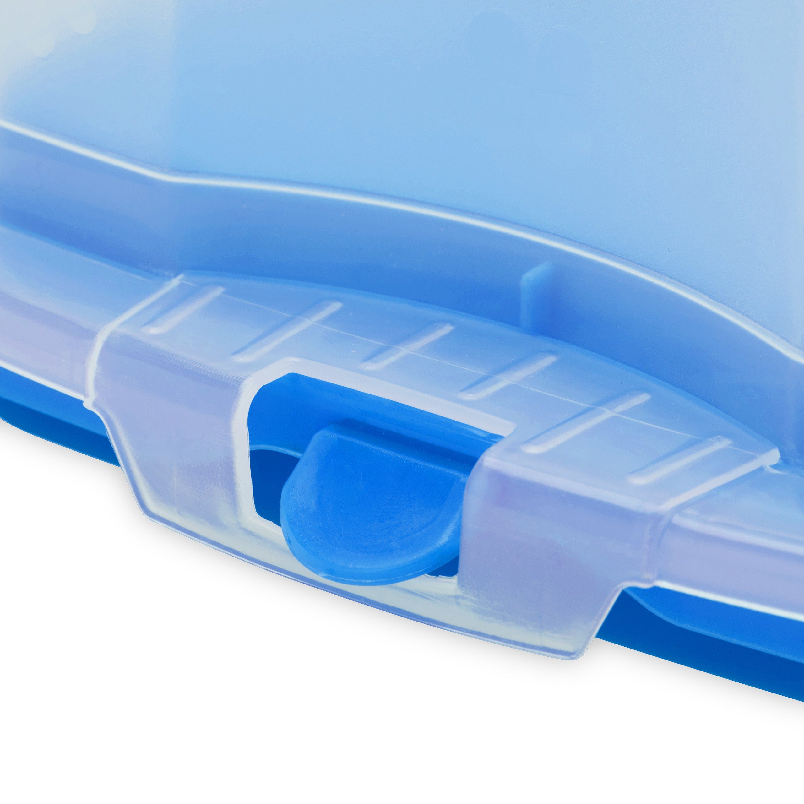 Transparent Blau Blau relaxdays Kunststoff, Eckige Kuchentransportbox Kuchenbox,