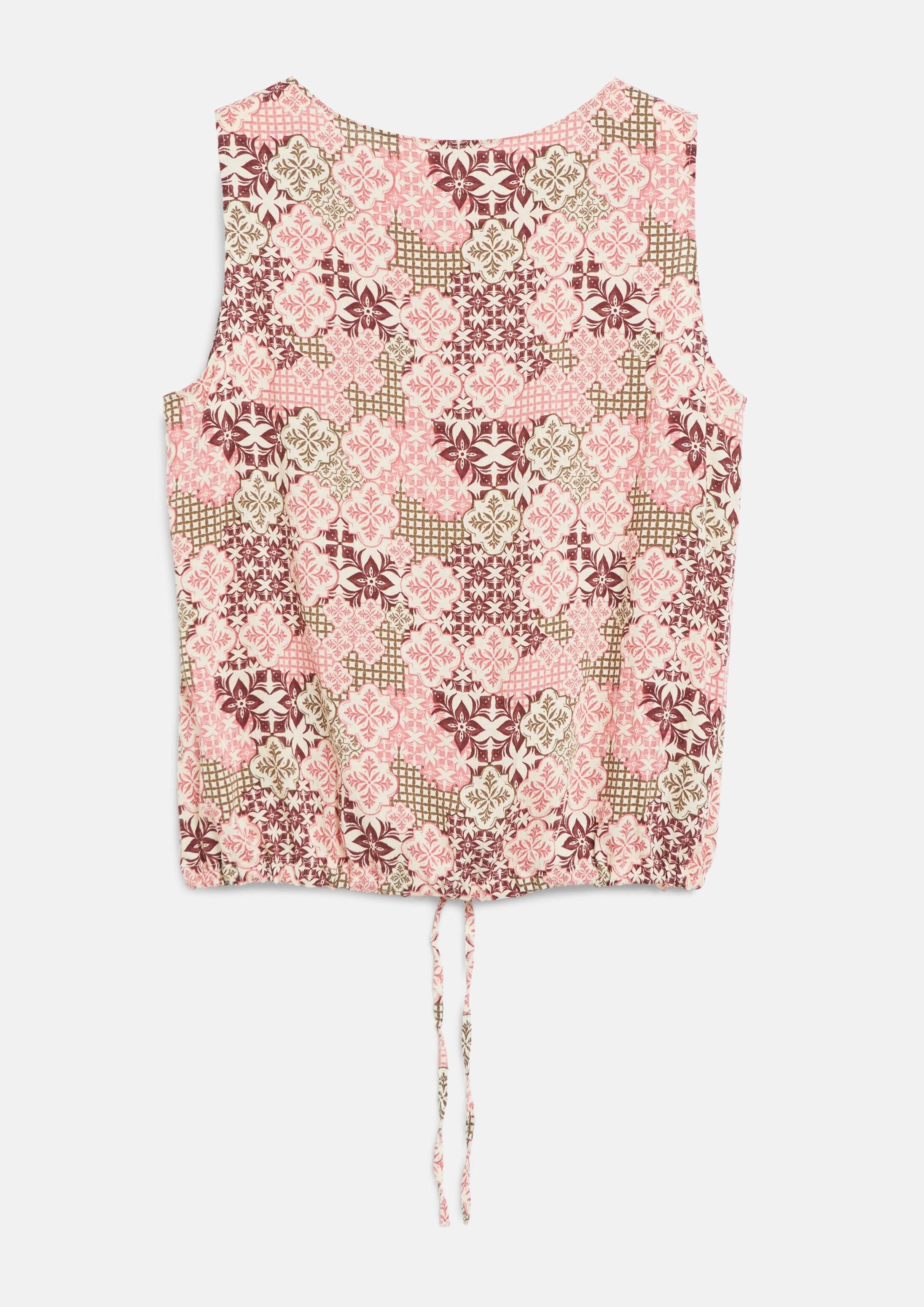 s.Oliver Blusentop Bluse Top aus Viskosemix mit regulierbarem Bund