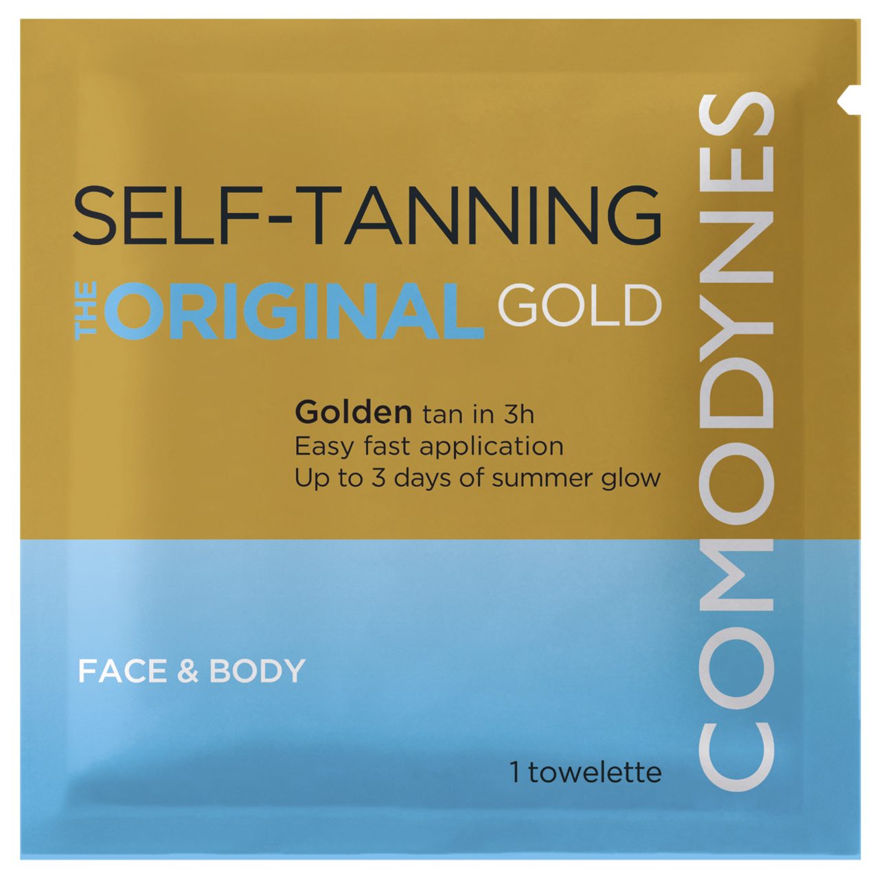 Comodynes Selbstbräunungslotion Self-Tanning Tücher Gold, 1-tlg., Alle Hauttypen