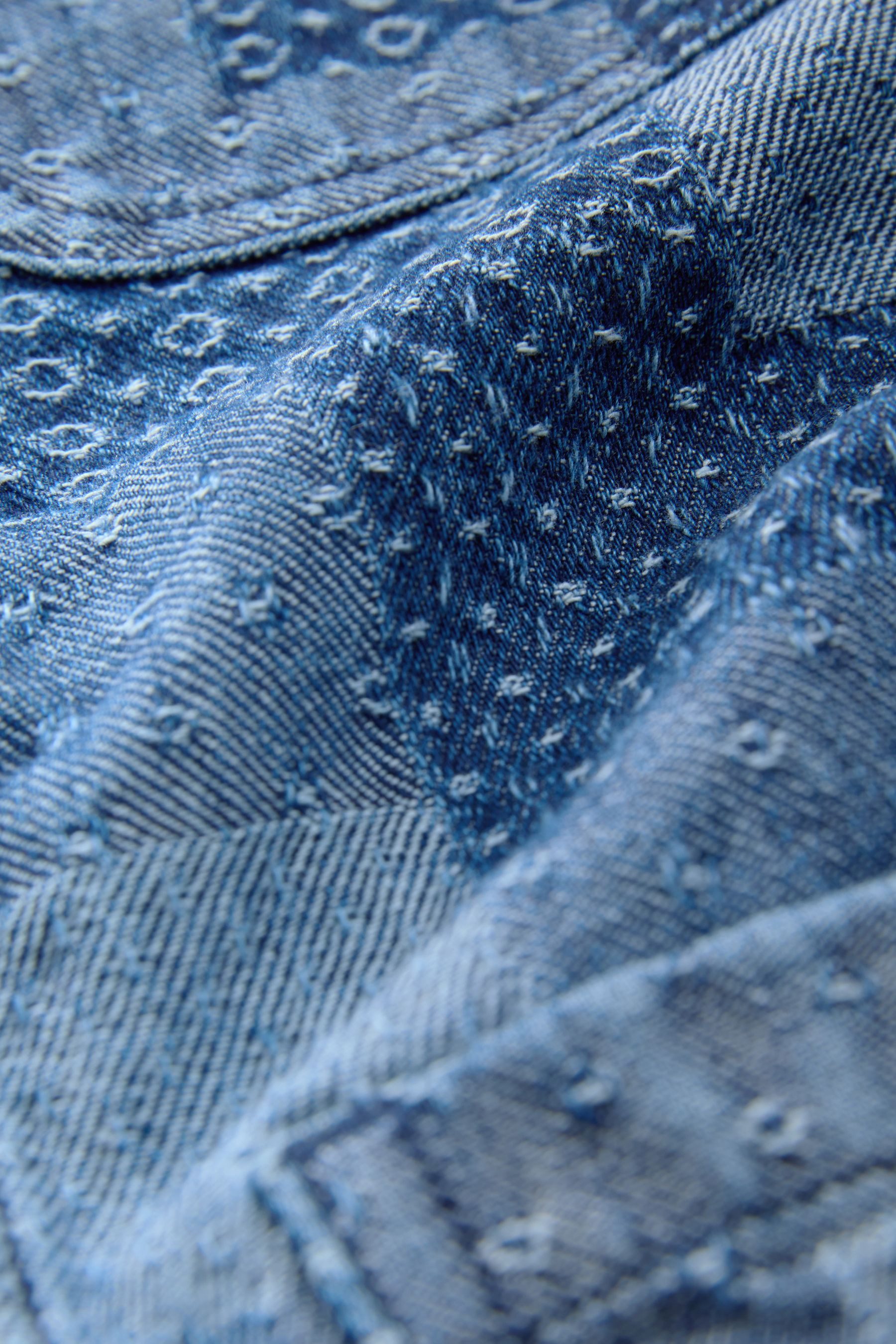 Next Jeansjacke Patchwork-Hemdjacke aus Denim (1-St) günstig online kaufen