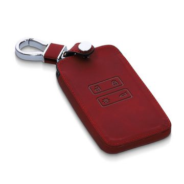 kwmobile Schlüsseltasche Autoschlüssel Hülle für Renault (1-tlg), Nubuklederoptik - Kunstleder Schutzhülle Schlüsselhülle Cover