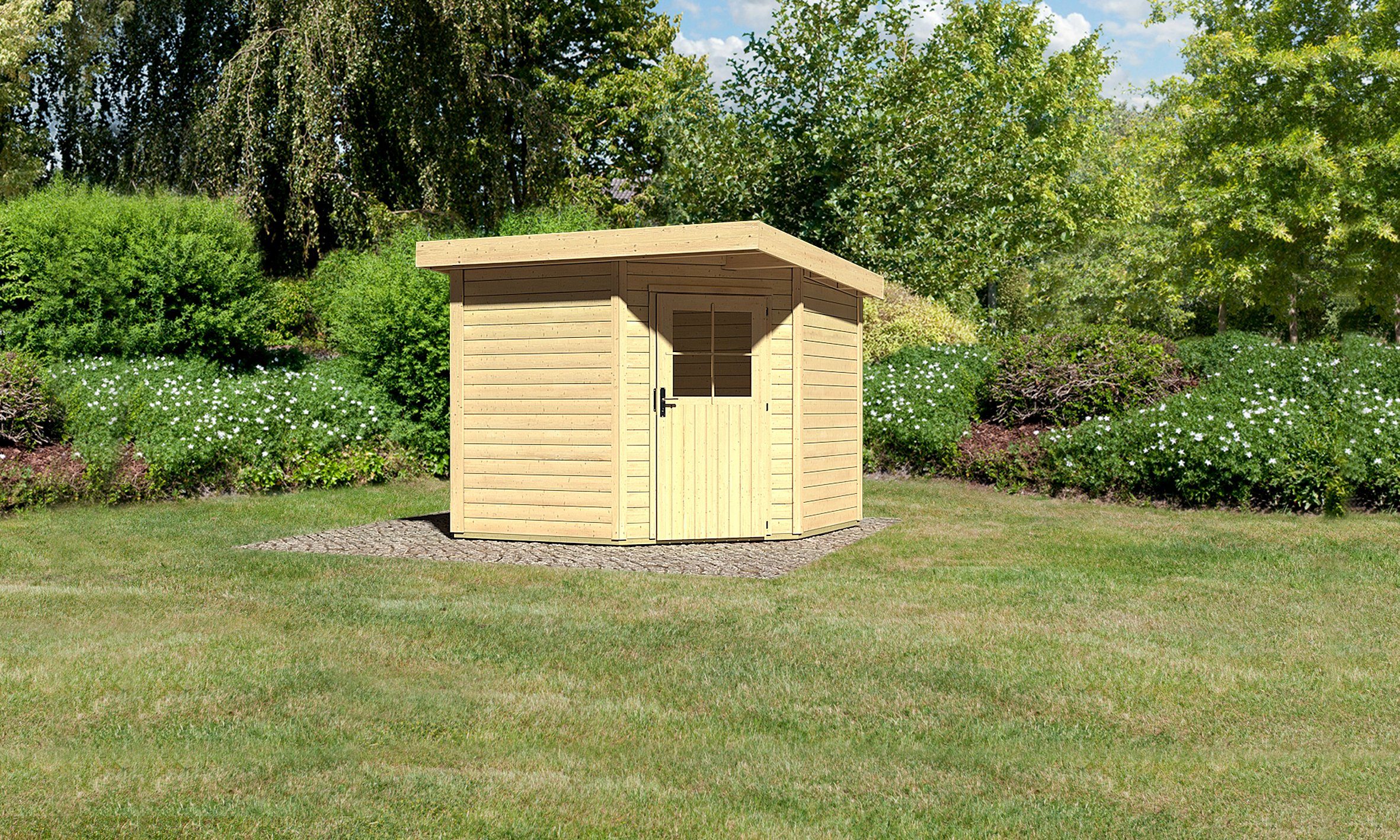 KARIBU Gartenhaus »Neuruppin 2«, BxT: 276x274 cm | OTTO