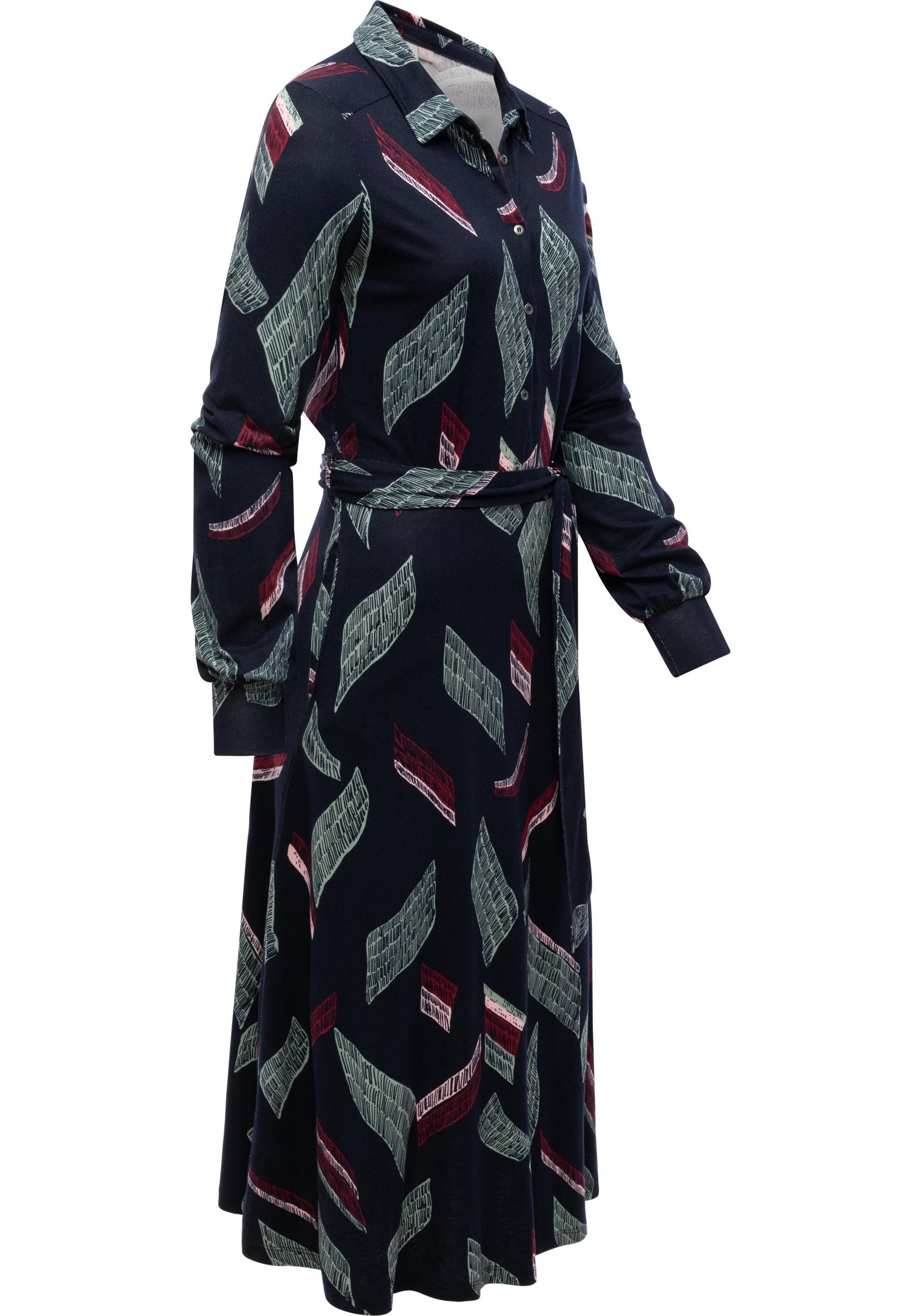 Ragwear Blusenkleid Plantee Print Modisches Damenkleid günstig online kaufen
