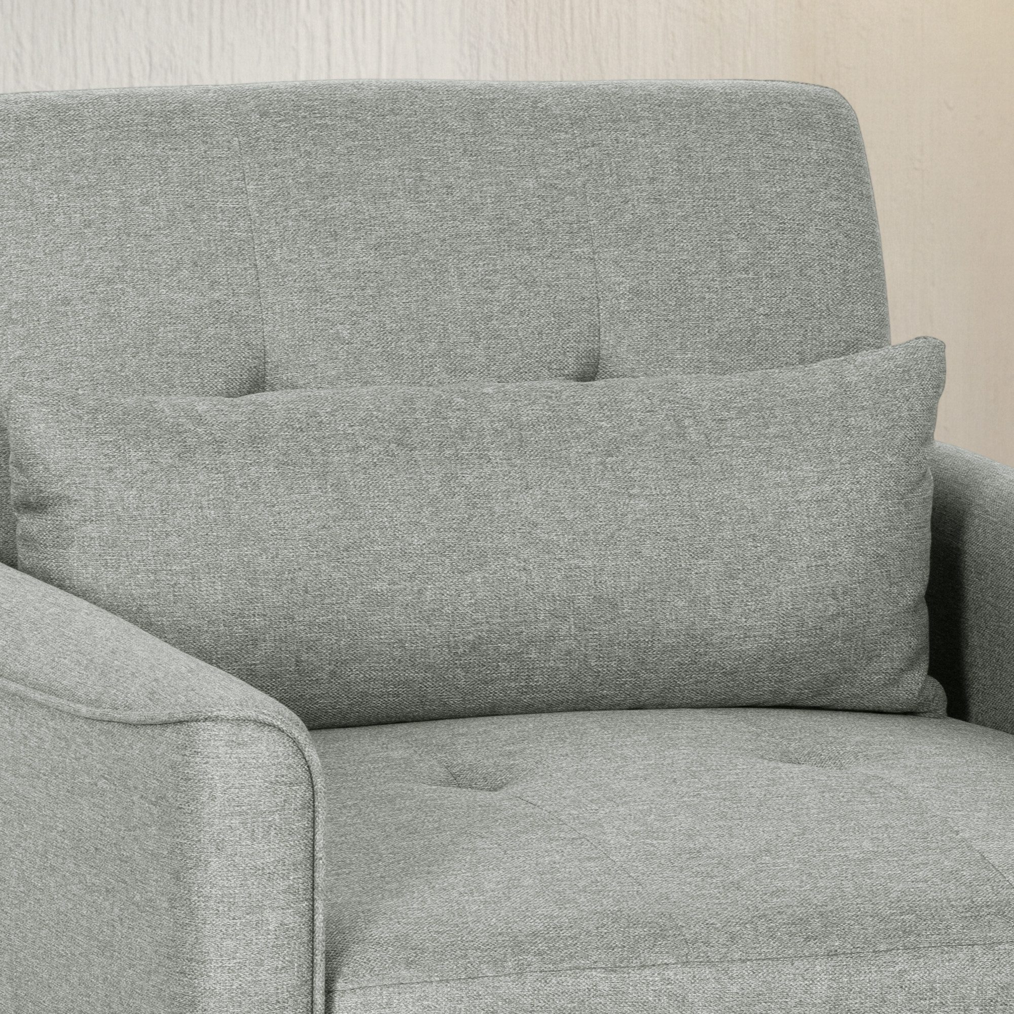 MC Star Schlafsofa 3-in-1 Schlafsessel, Ausziehbarer Sofa-Bett Sessel, mit Verstellbarer Rückenlehne, Grau