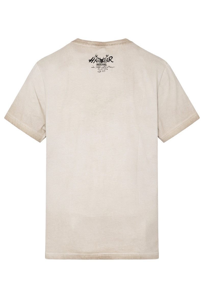 Hangowear Trachtenshirt Trachtenshirt Herren - MISCHA - beige