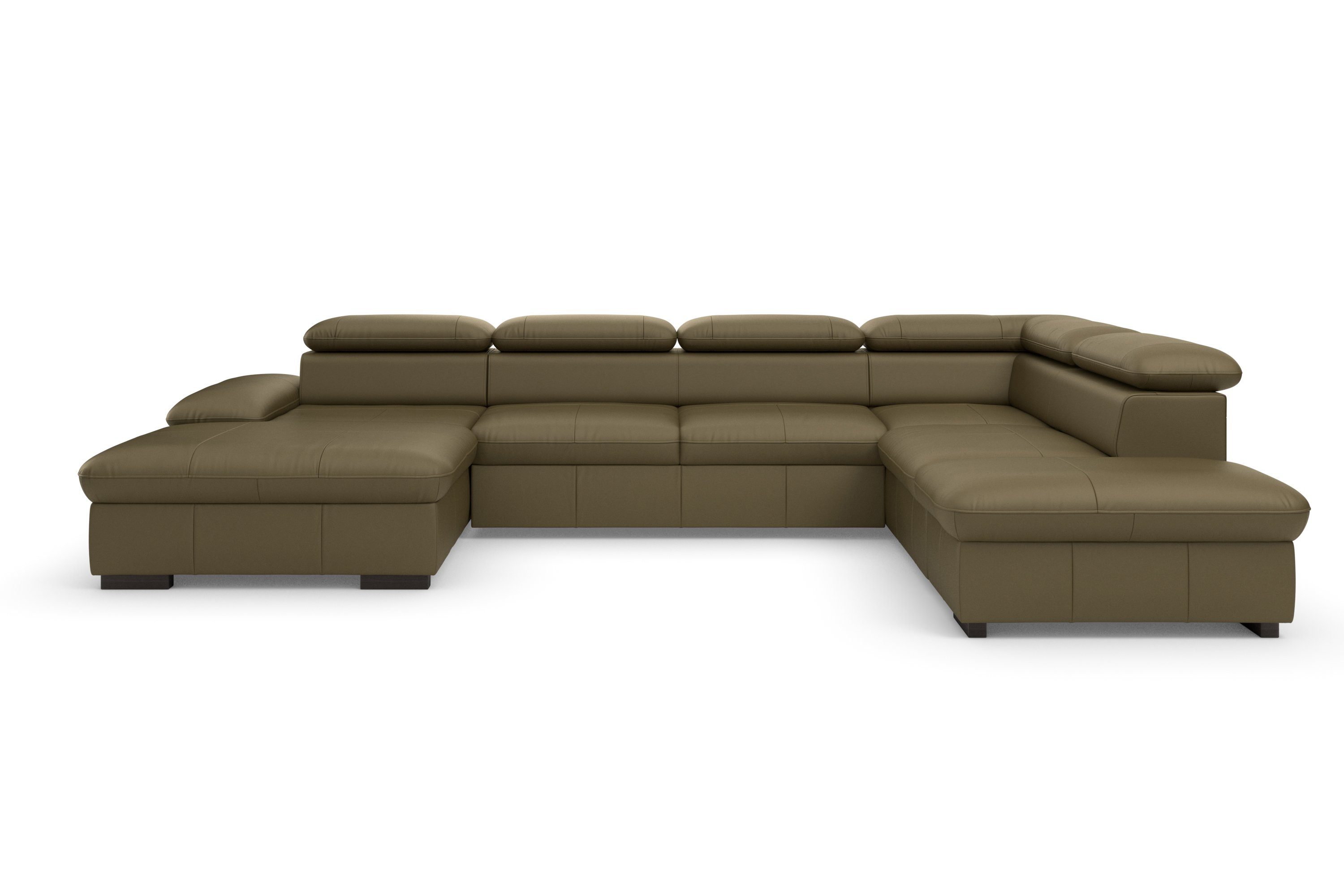 Home affaire Wohnlandschaft Alberto U-Form, mit Kopfteilverstellung, wahlweise mit Bettfunktion