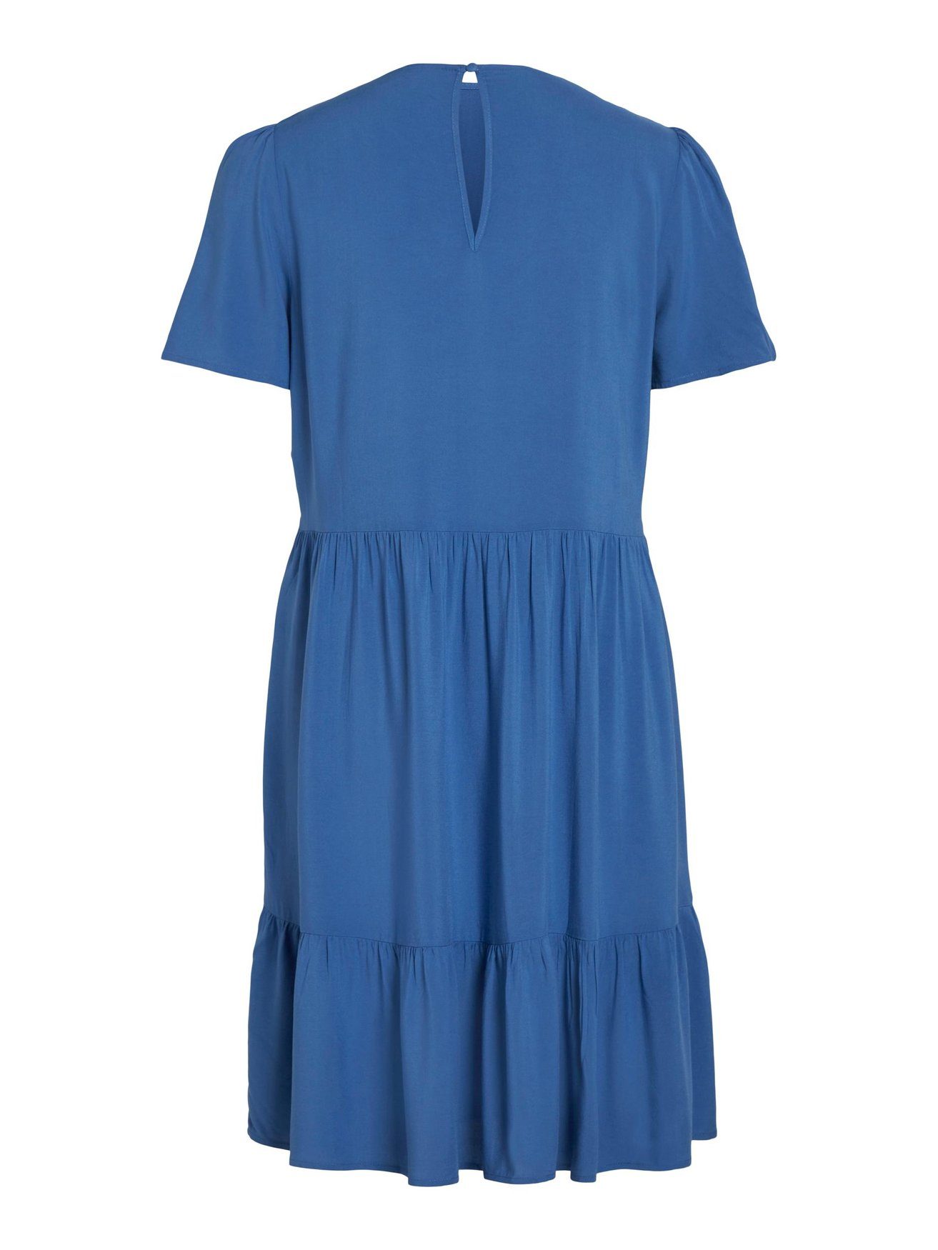 Shirtkleid Kleid (kurz) Blusen Blau 6067 Kurzarm Vila Knielanges Dress in VIPAYA