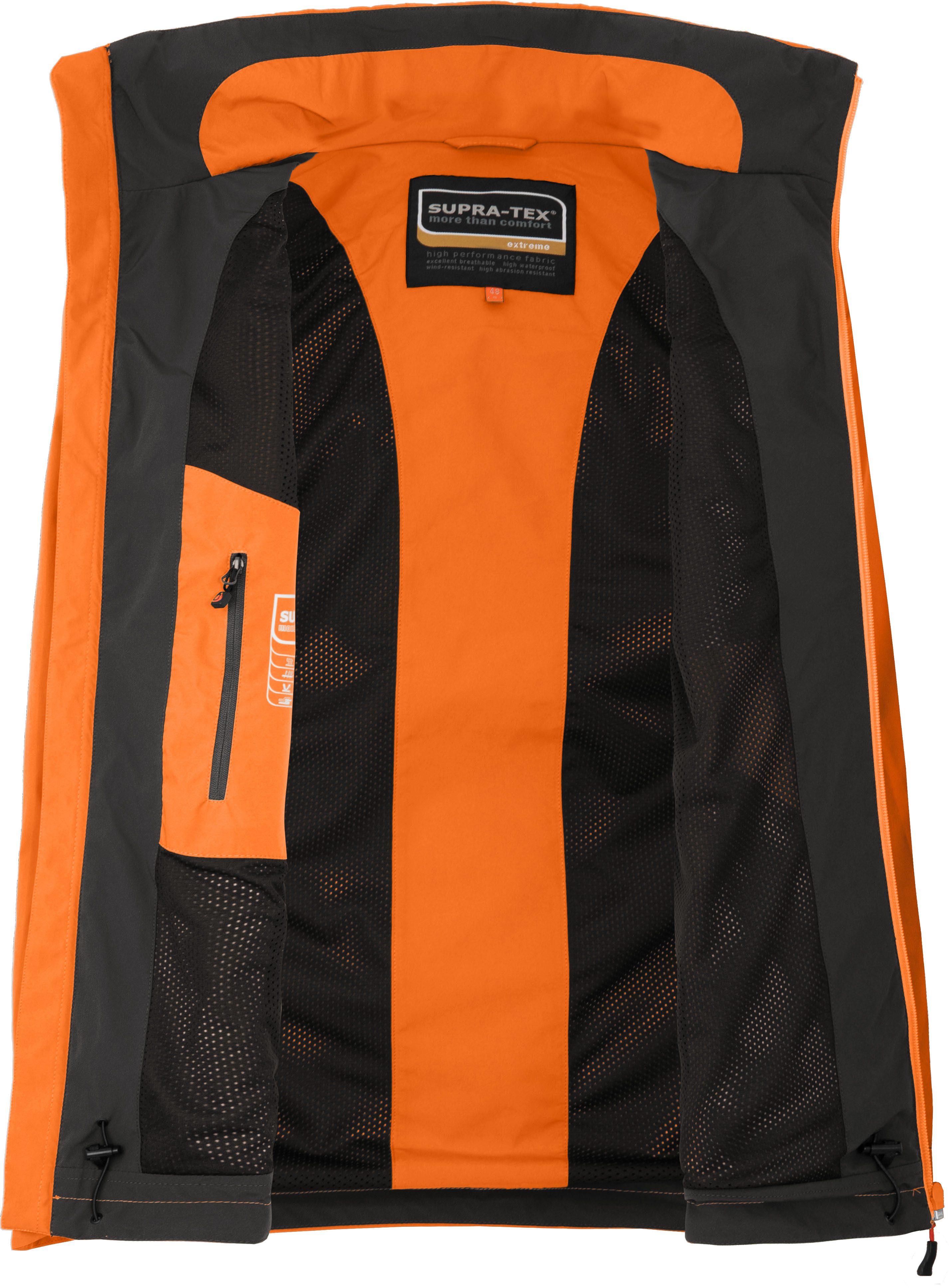 Bergson Regenjacke TALLMOS Herren Regenjacke, Wasserdicht 20.000 mm, Normalgrößen, orange – Bild 4 von 4